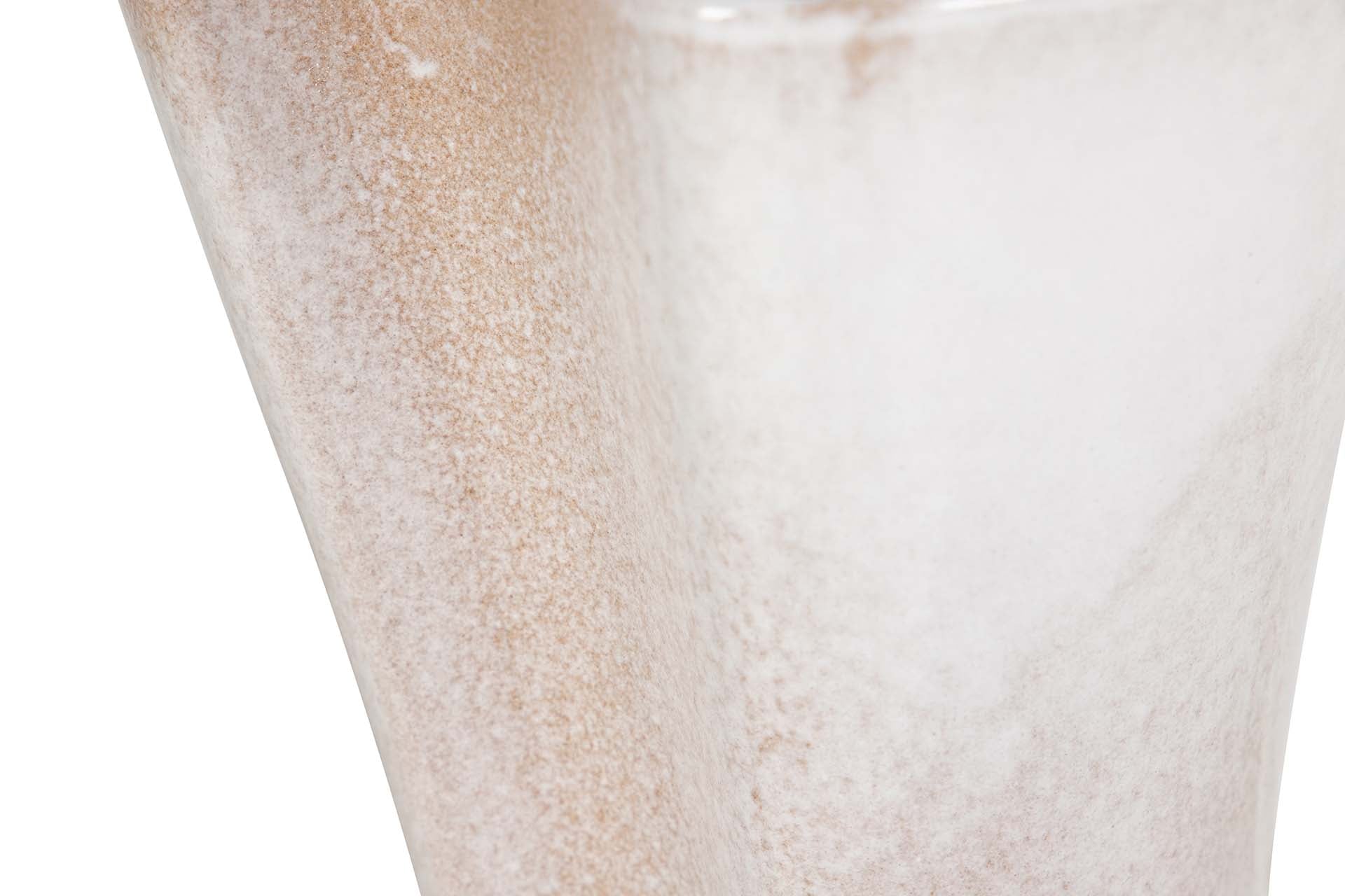 BEIGE CERAMIC VASE 16x16x26 CM