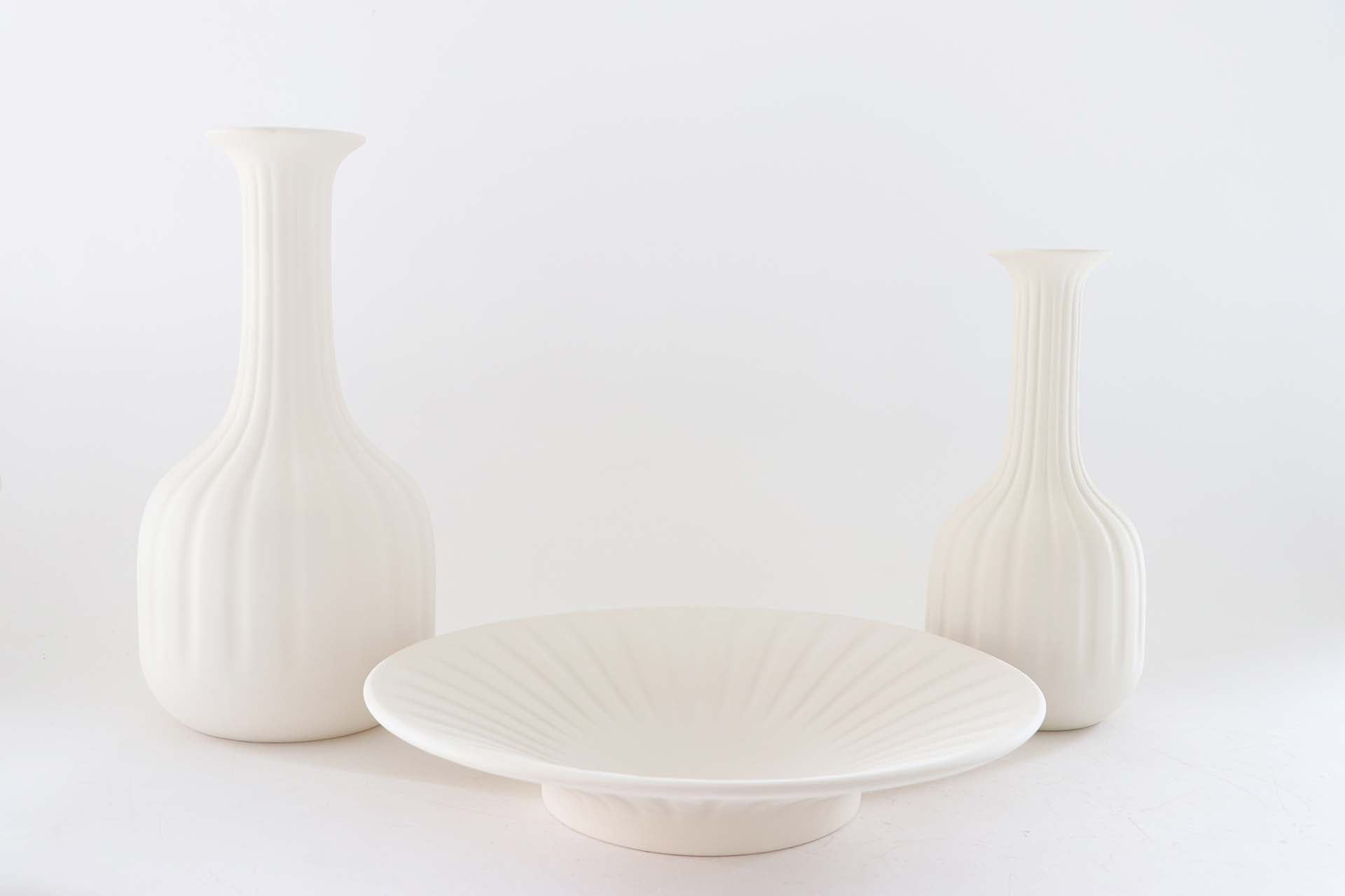 JARRON CERAMICA BEIGE 19x19x38 CM