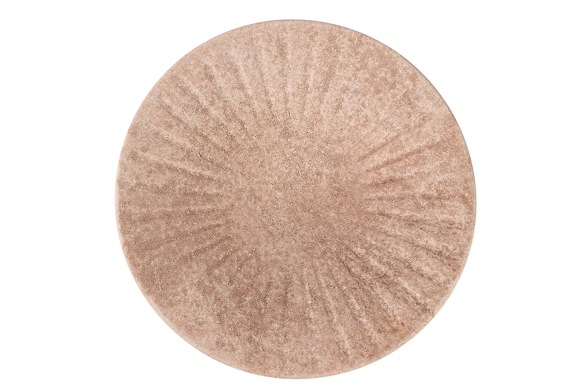 CENTRO DE MESA CERAMICA MARRON 38x38x8 CM