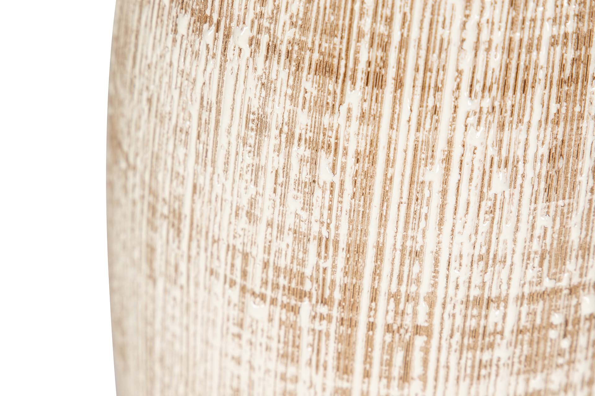 BROWN CERAMIC VASE 18x18x36 CM