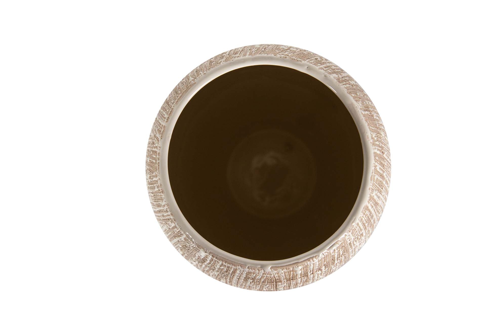 JARRON CERAMICA MARRON 18x18x36 CM