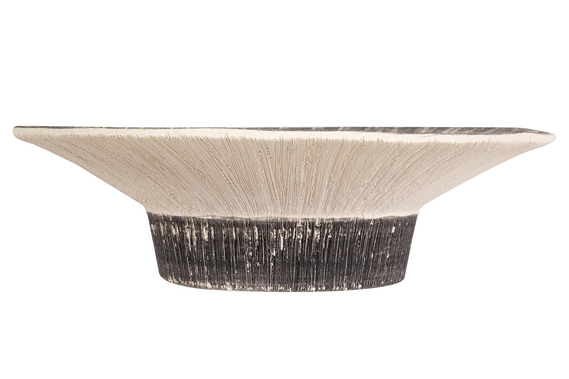 CENTRO DE MESA CERAMICA MARRON 35x35x10 CM