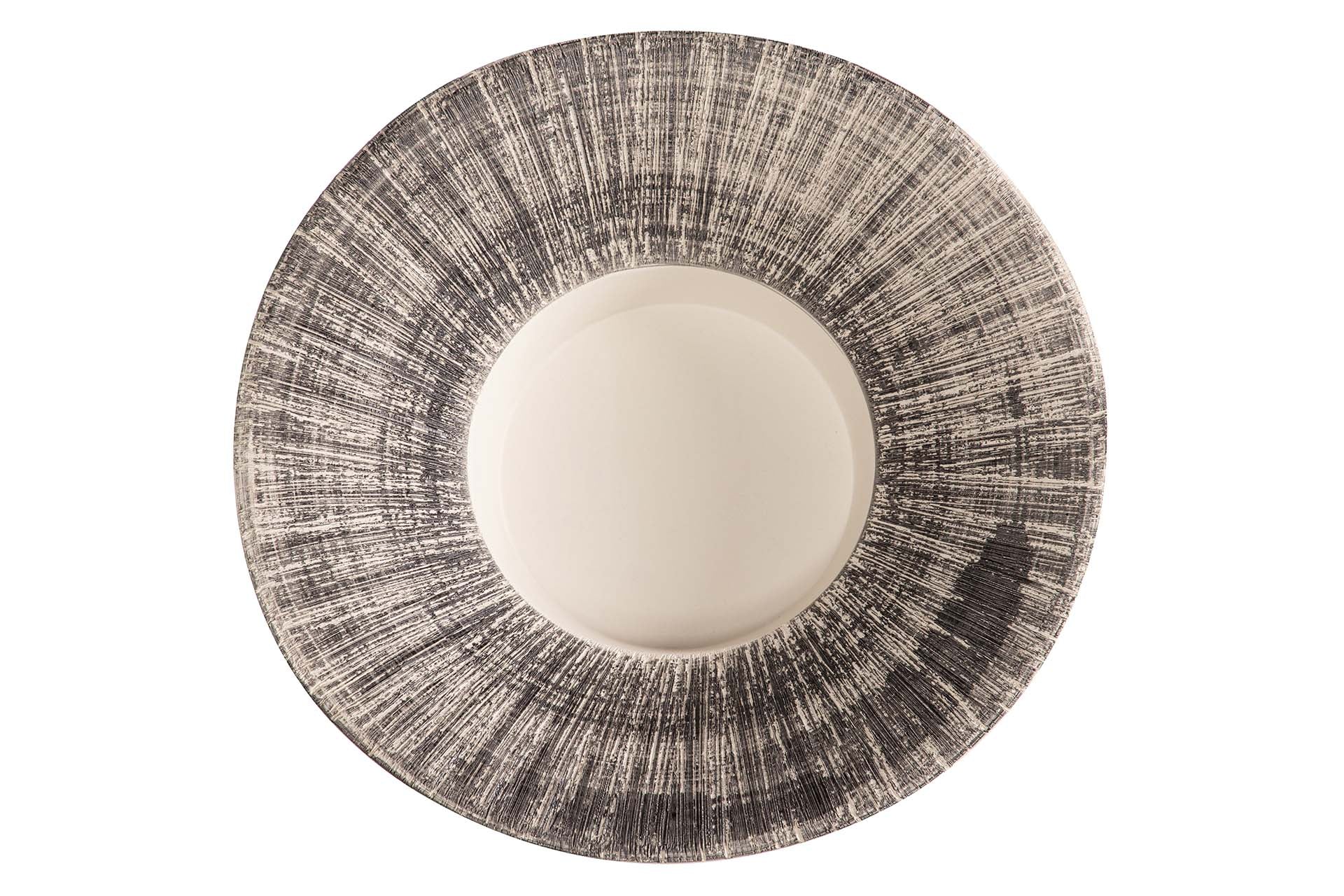 CENTRO DE MESA CERAMICA MARRON 35x35x10 CM