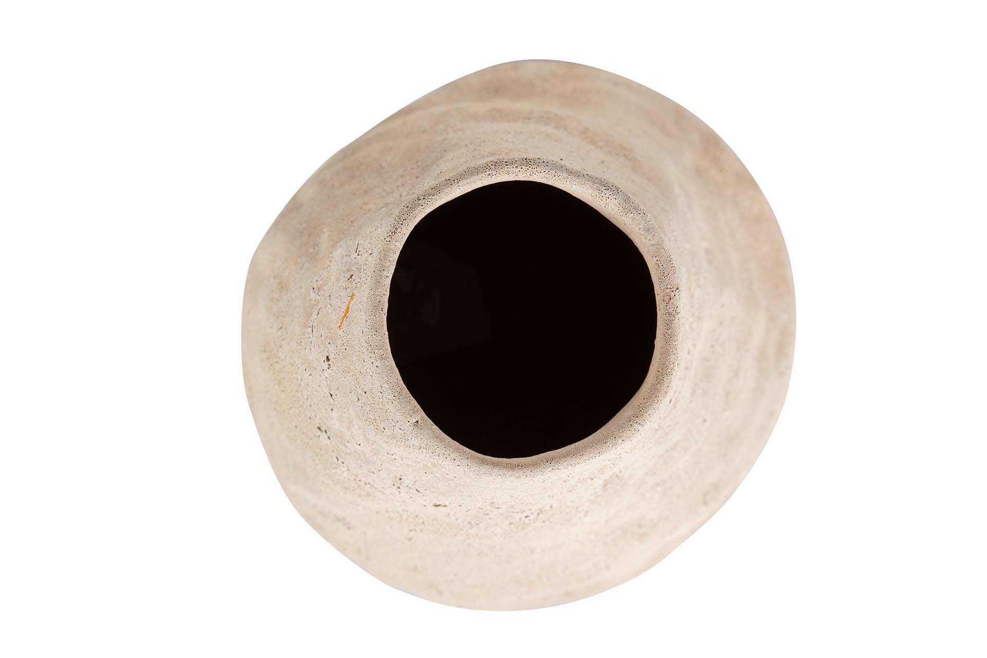 JARRON CERAMICA BEIGE 19x19x31 CM