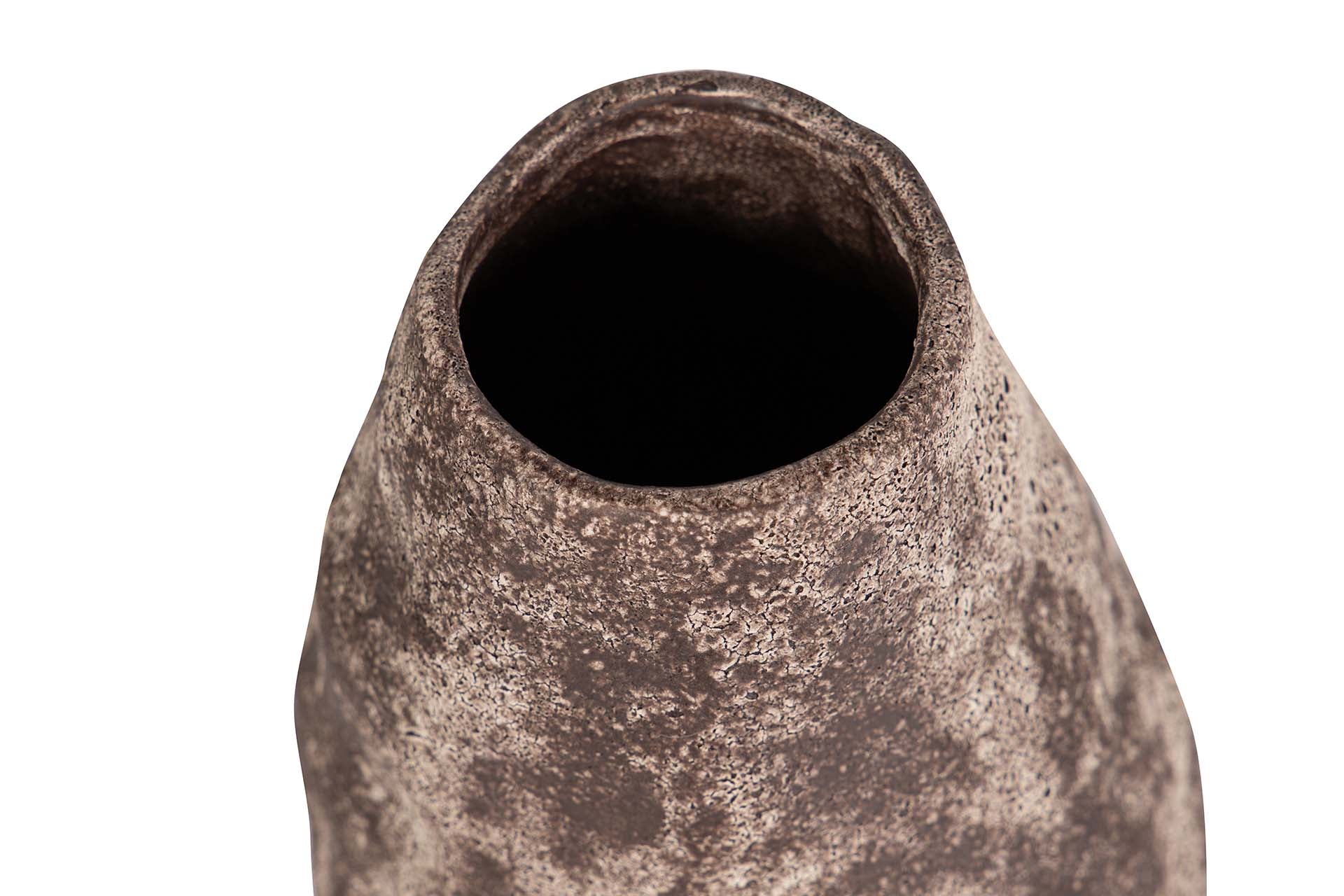 JARRON CERAMICA MARRON 15x15x22 CM