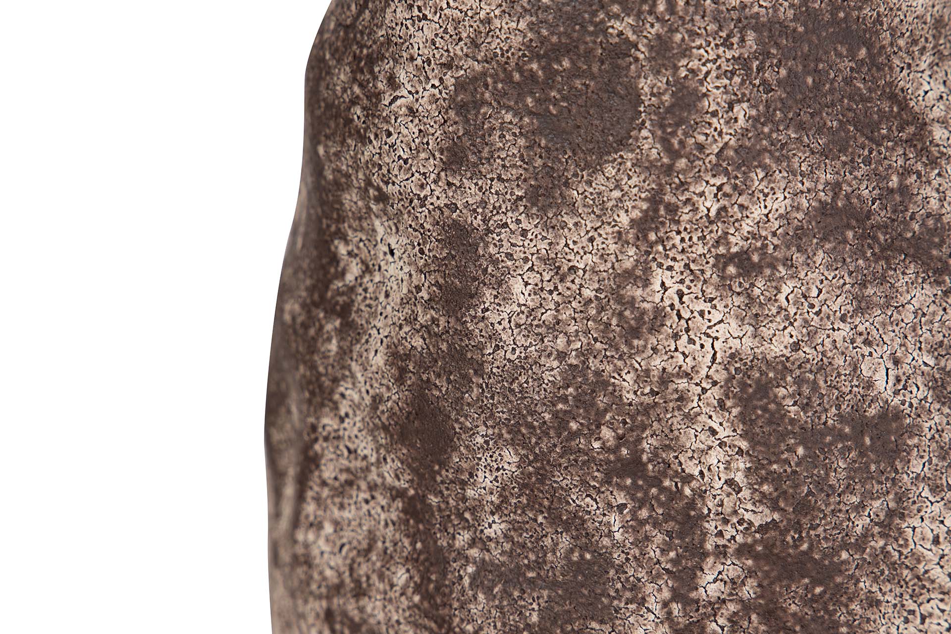 JARRON CERAMICA MARRON 15x15x22 CM