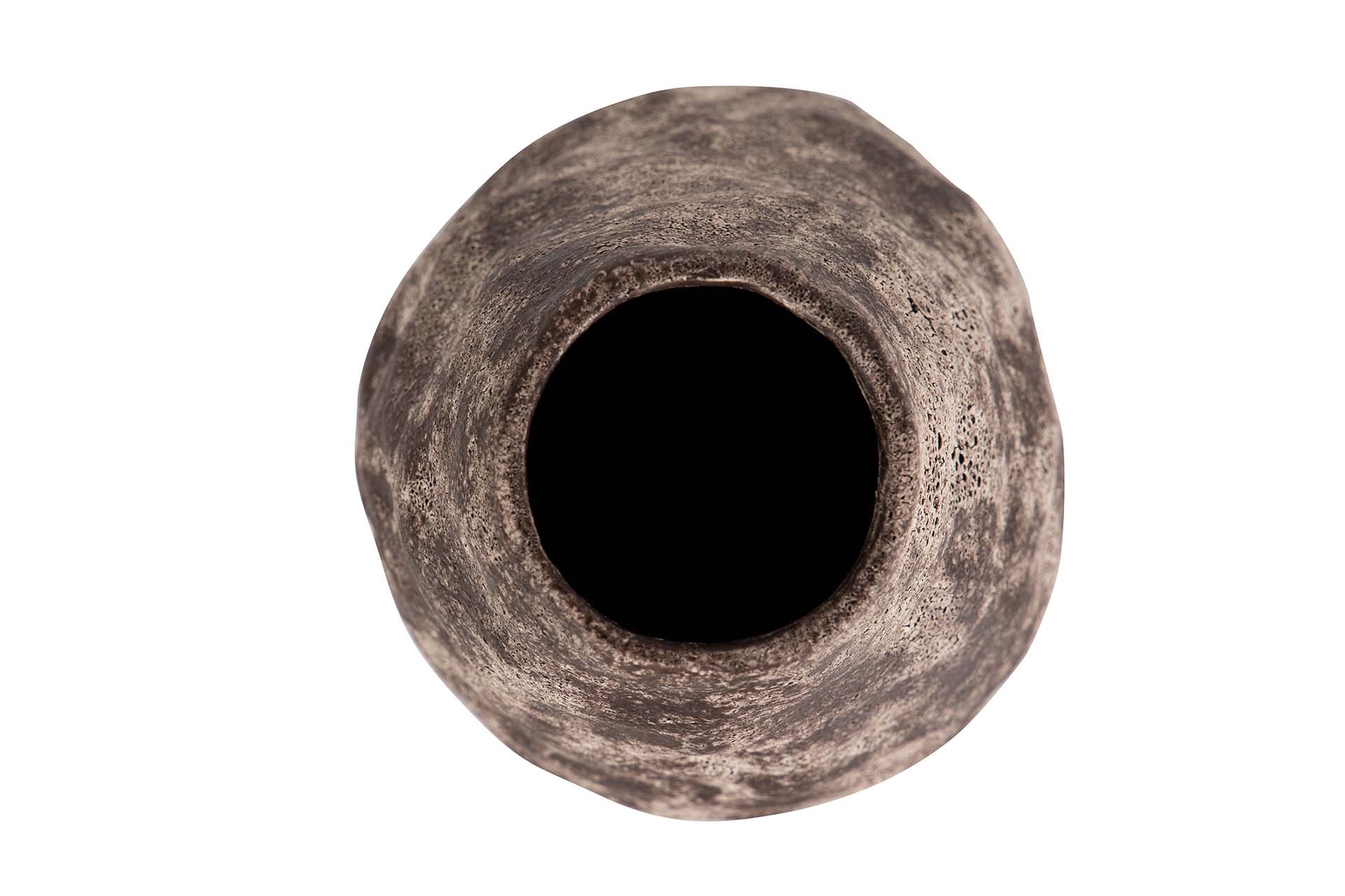 JARRON CERAMICA MARRON 15x15x22 CM