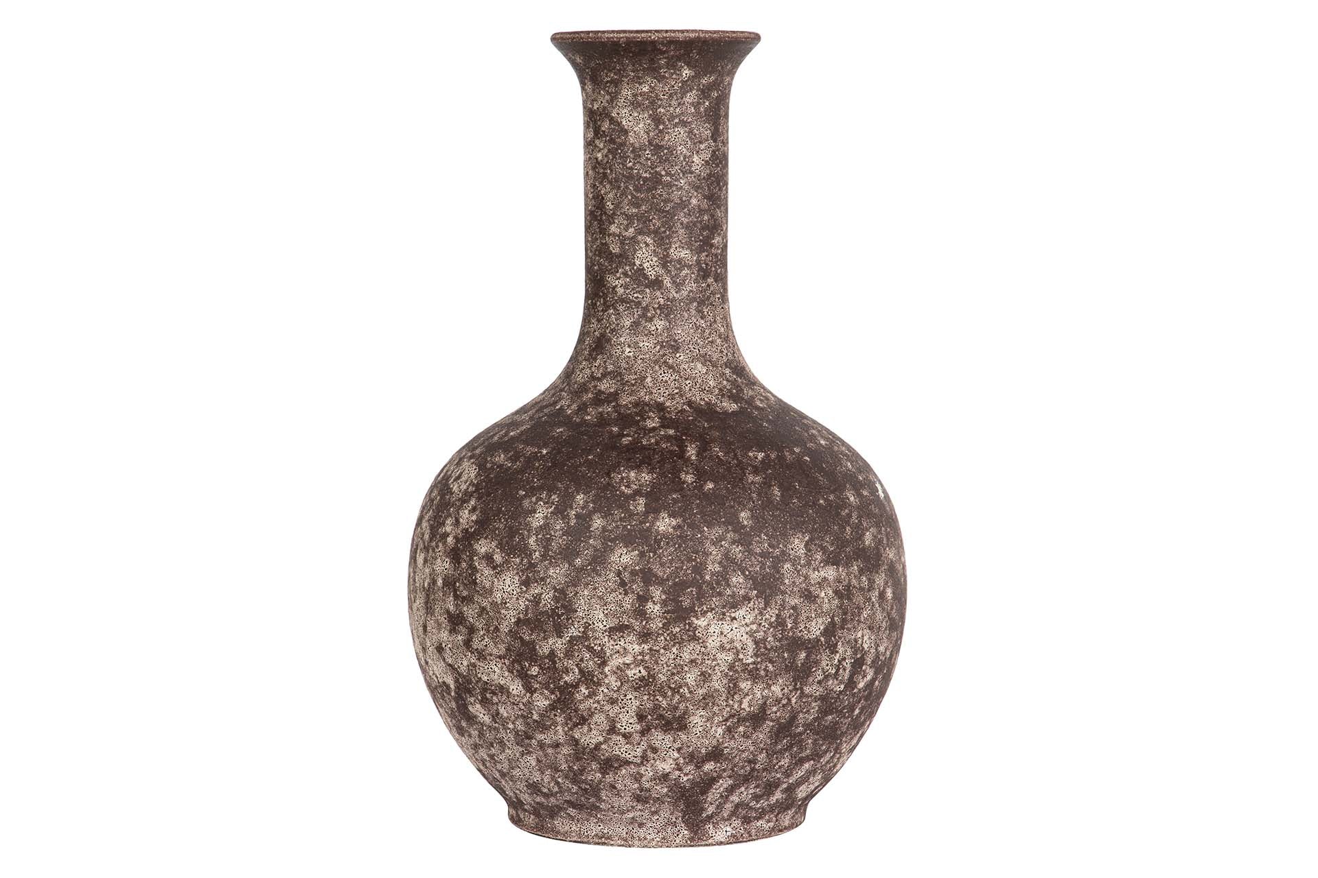 JARRON CERAMICA MARRON 22x22x35 CM