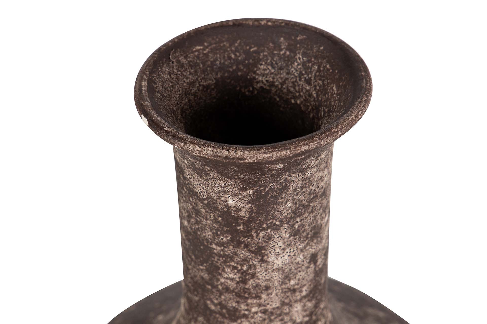 JARRON CERAMICA MARRON 22x22x35 CM