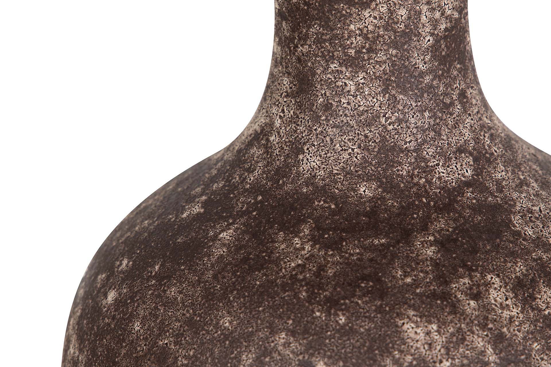 JARRON CERAMICA MARRON 22x22x35 CM