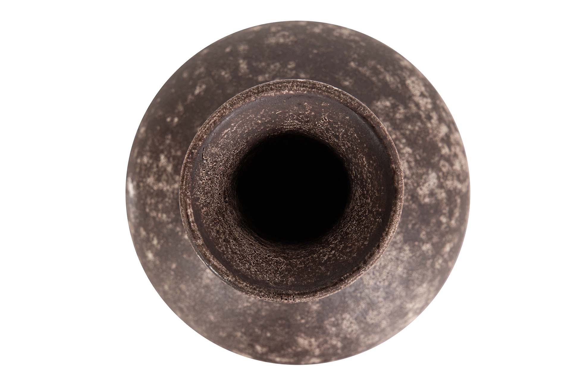 JARRON CERAMICA MARRON 22x22x35 CM