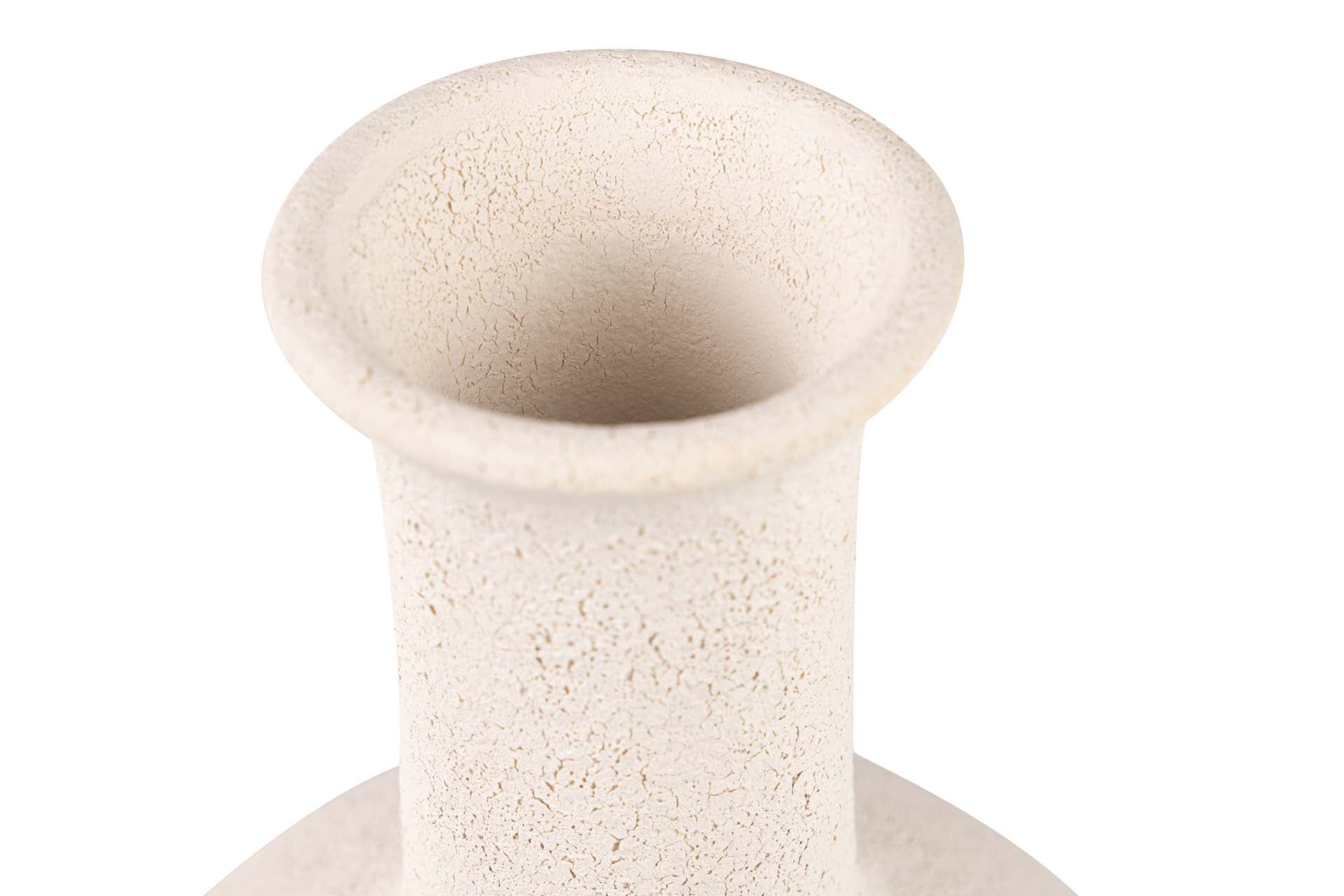 JARRON CERAMICA BEIGE 18x18x29 CM