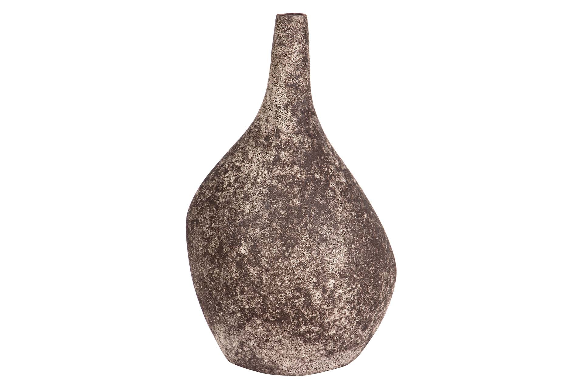 BROWN CERAMIC VASE 25x20x42 CM