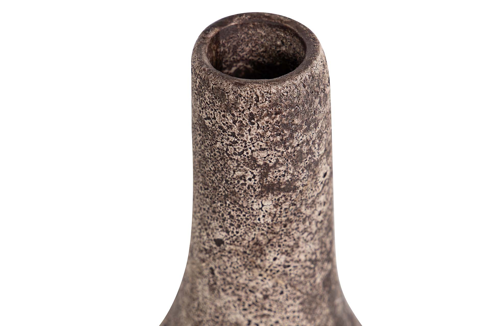 BROWN CERAMIC VASE 25x20x42 CM