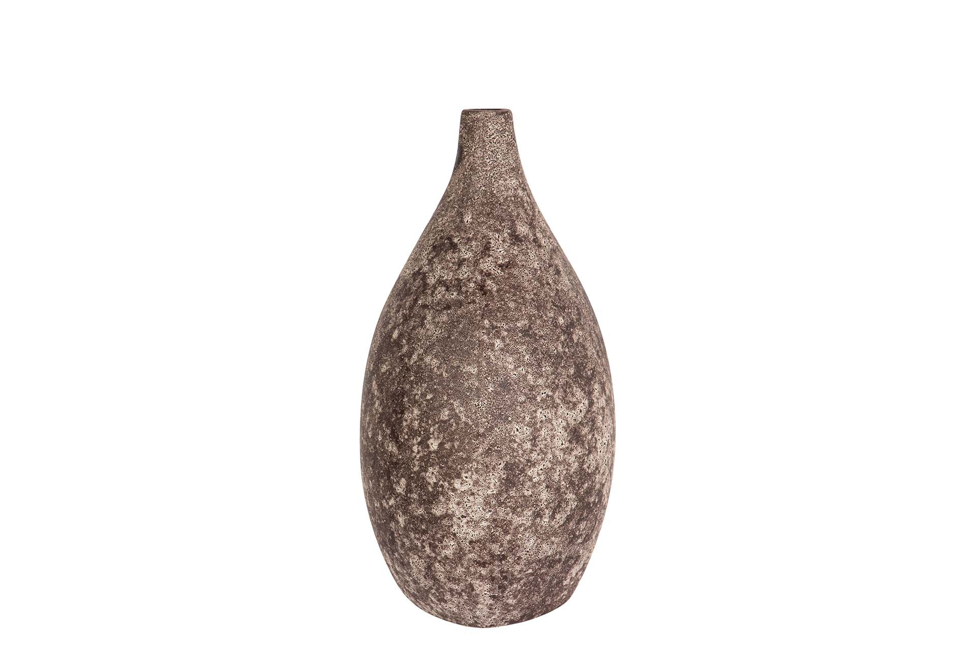 BROWN CERAMIC VASE 23x17x32 CM