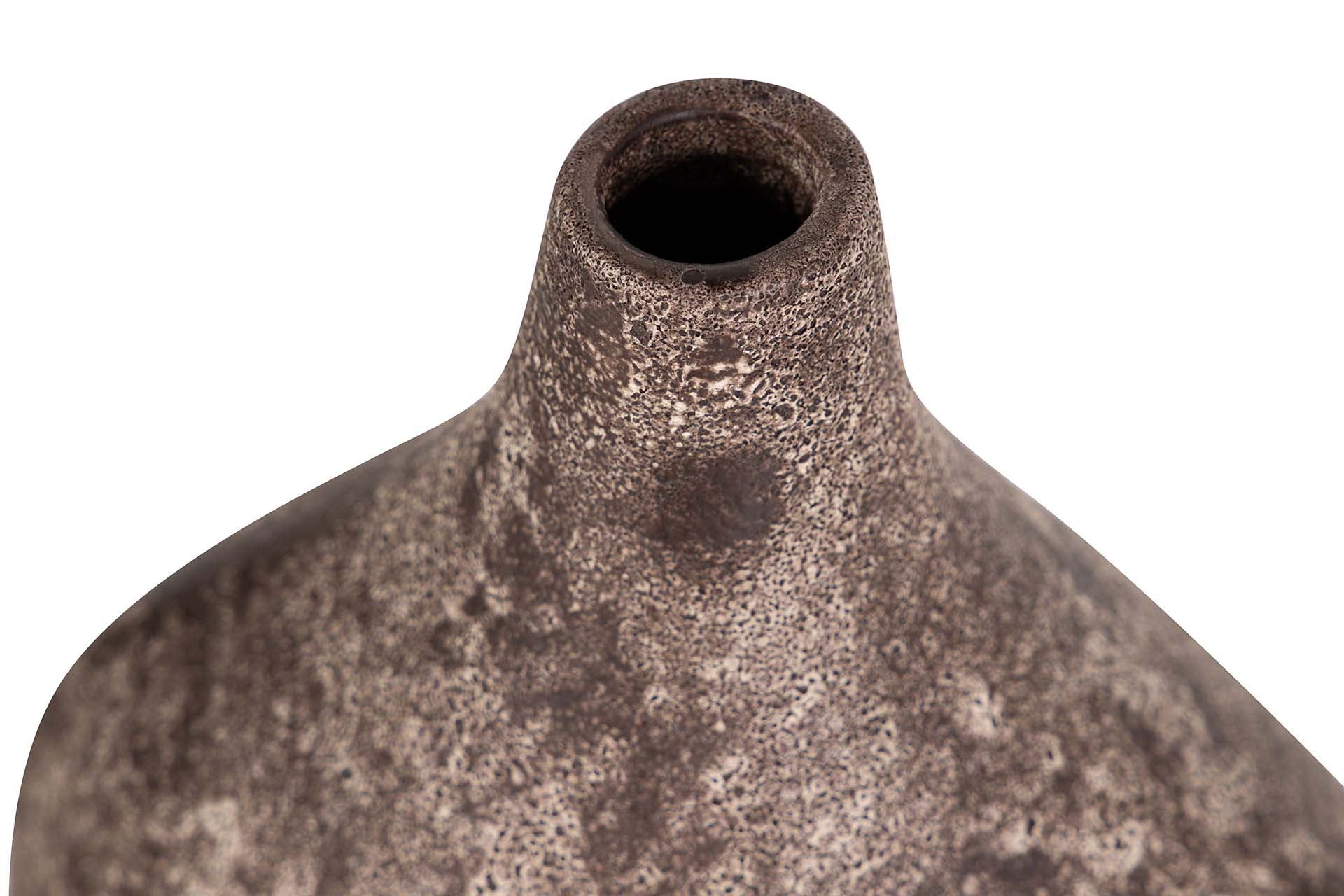 BROWN CERAMIC VASE 23x17x32 CM