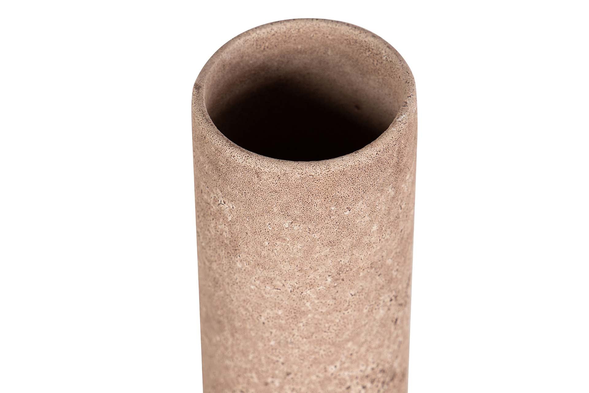 JARRON CERAMICA MARRON 8x8x35 CM