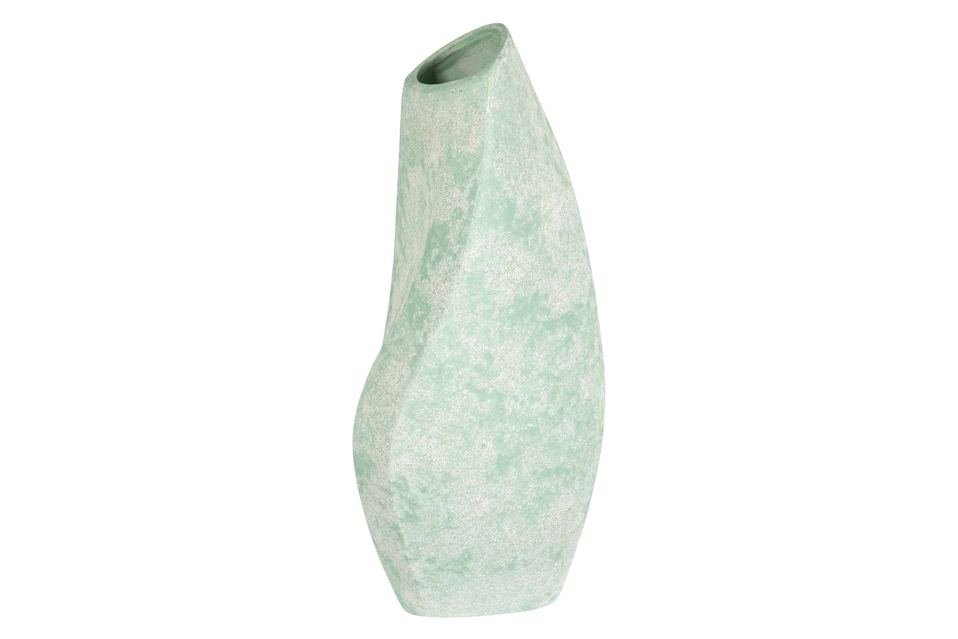GREEN CERAMIC VASE 18x18x45 CM