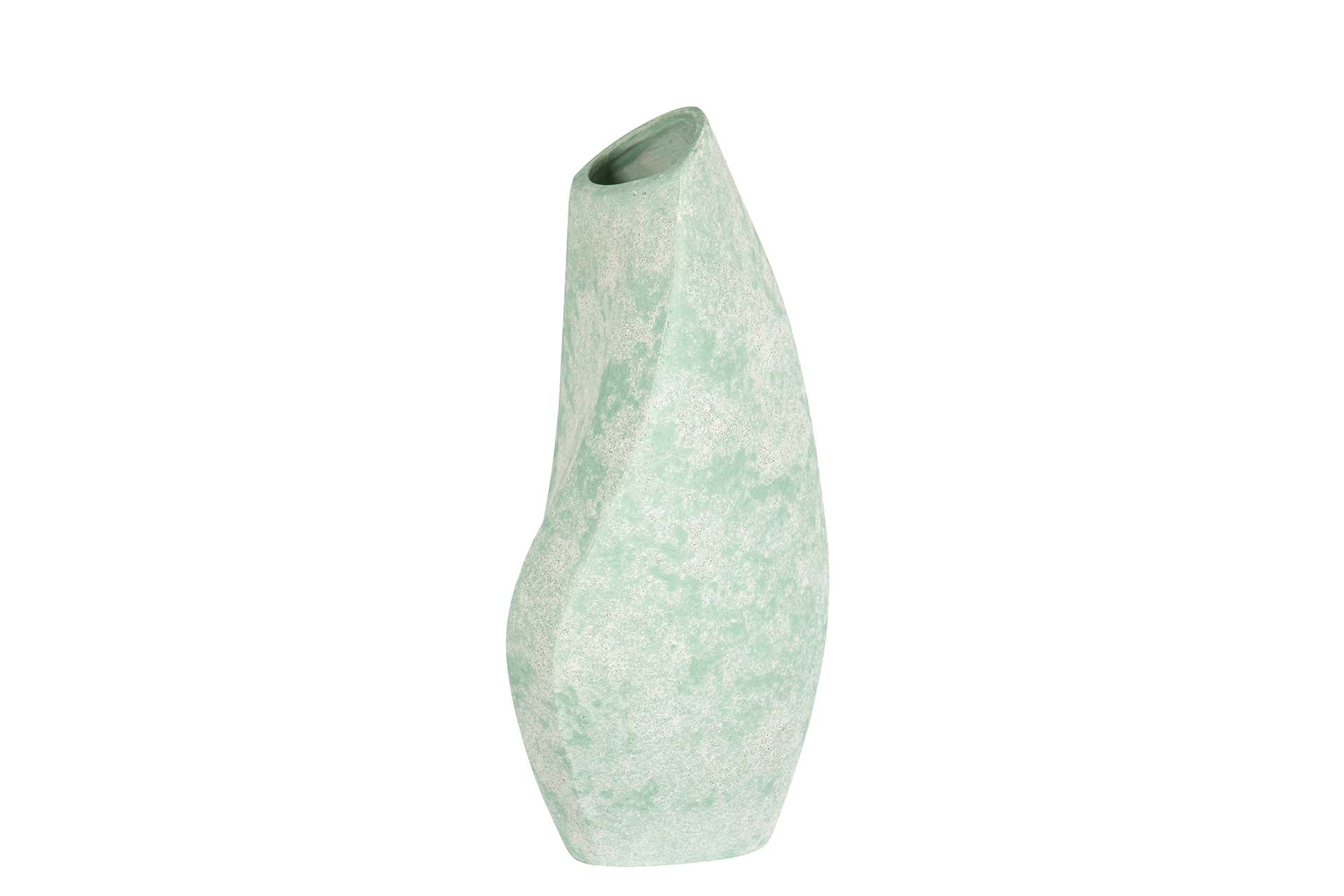 JARRON CERAMICA VERDE 16x16x35 CM