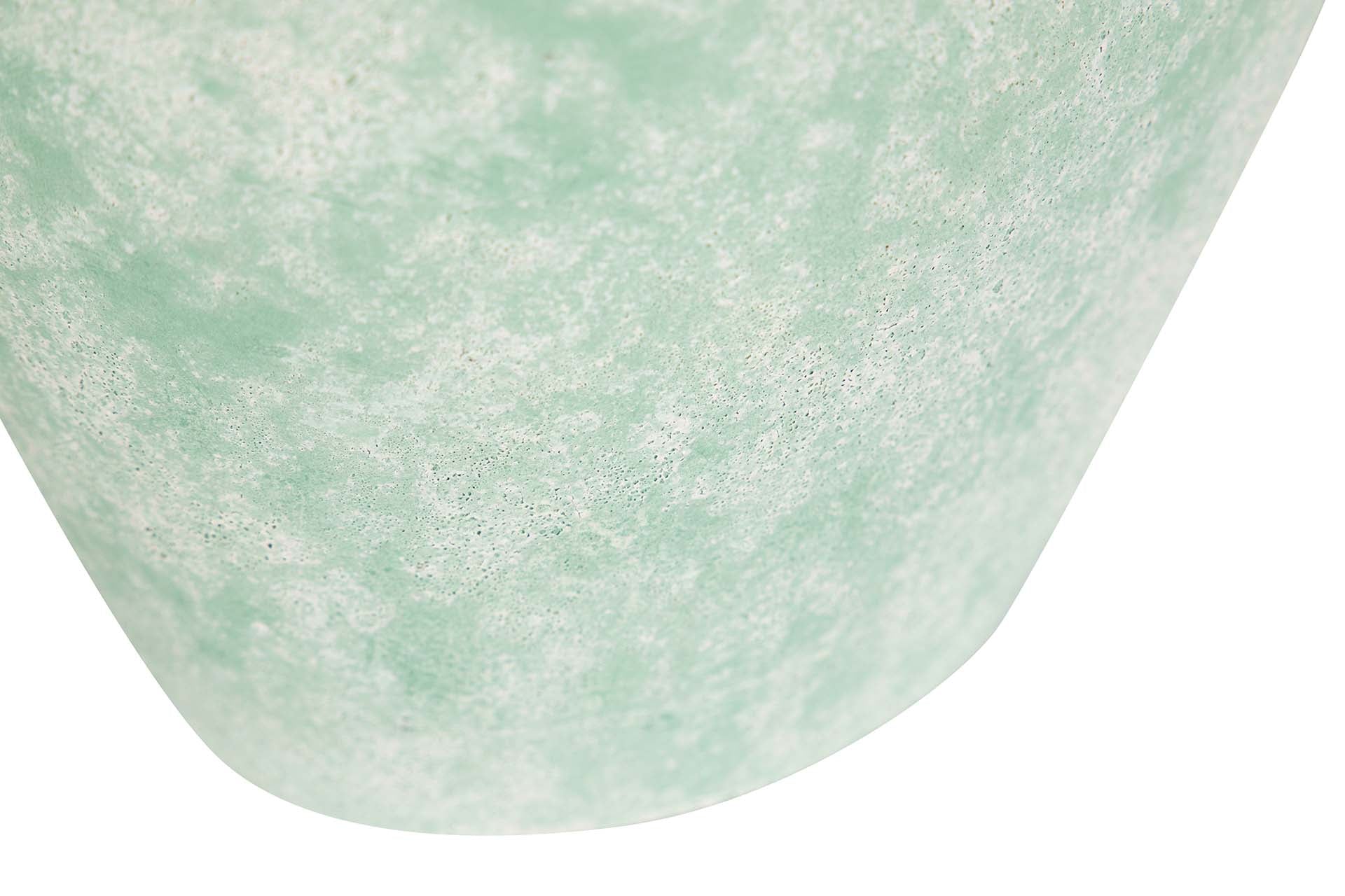 GREEN CERAMIC VASE 16x16x35 CM