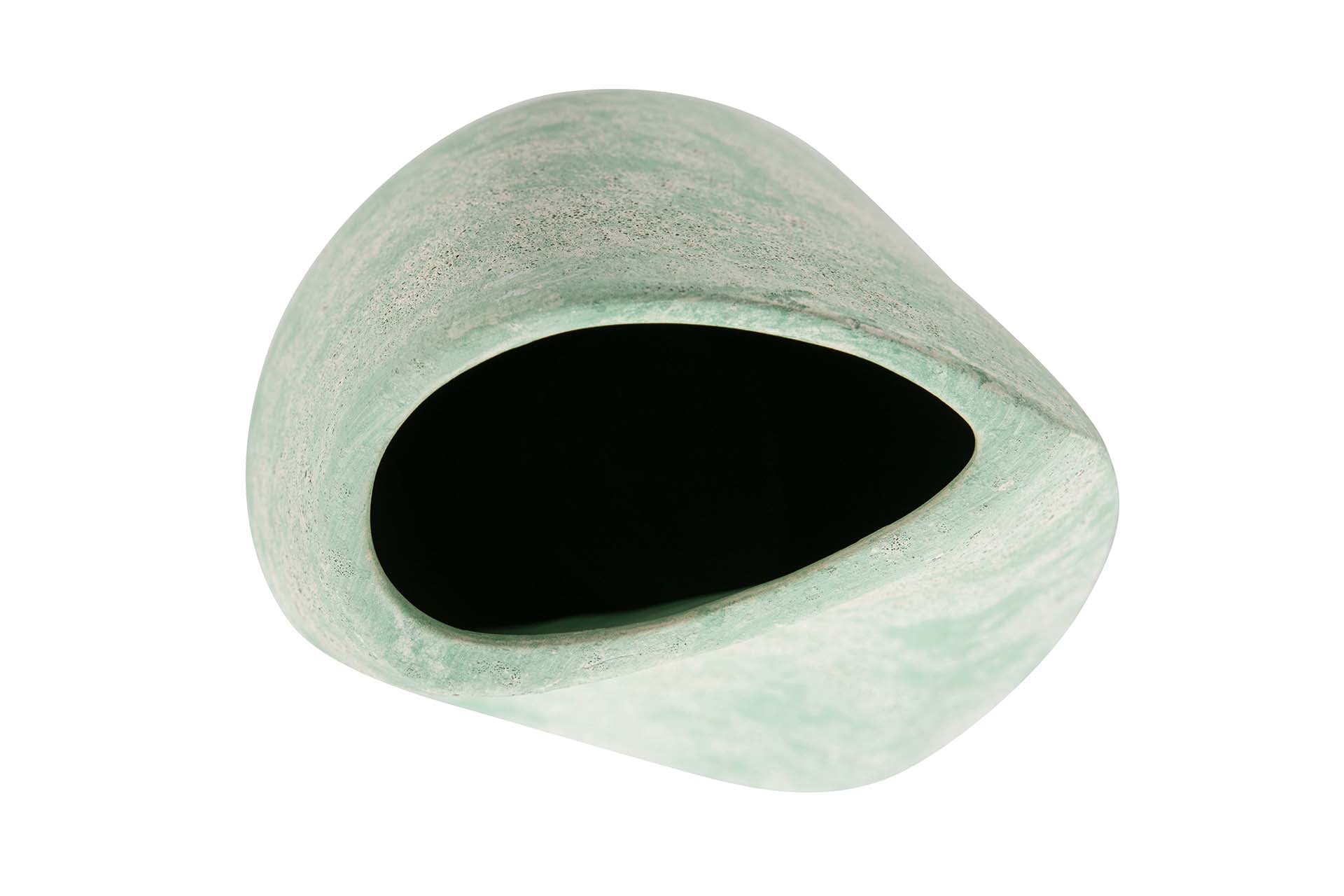 JARRON CERAMICA VERDE 16x16x35 CM