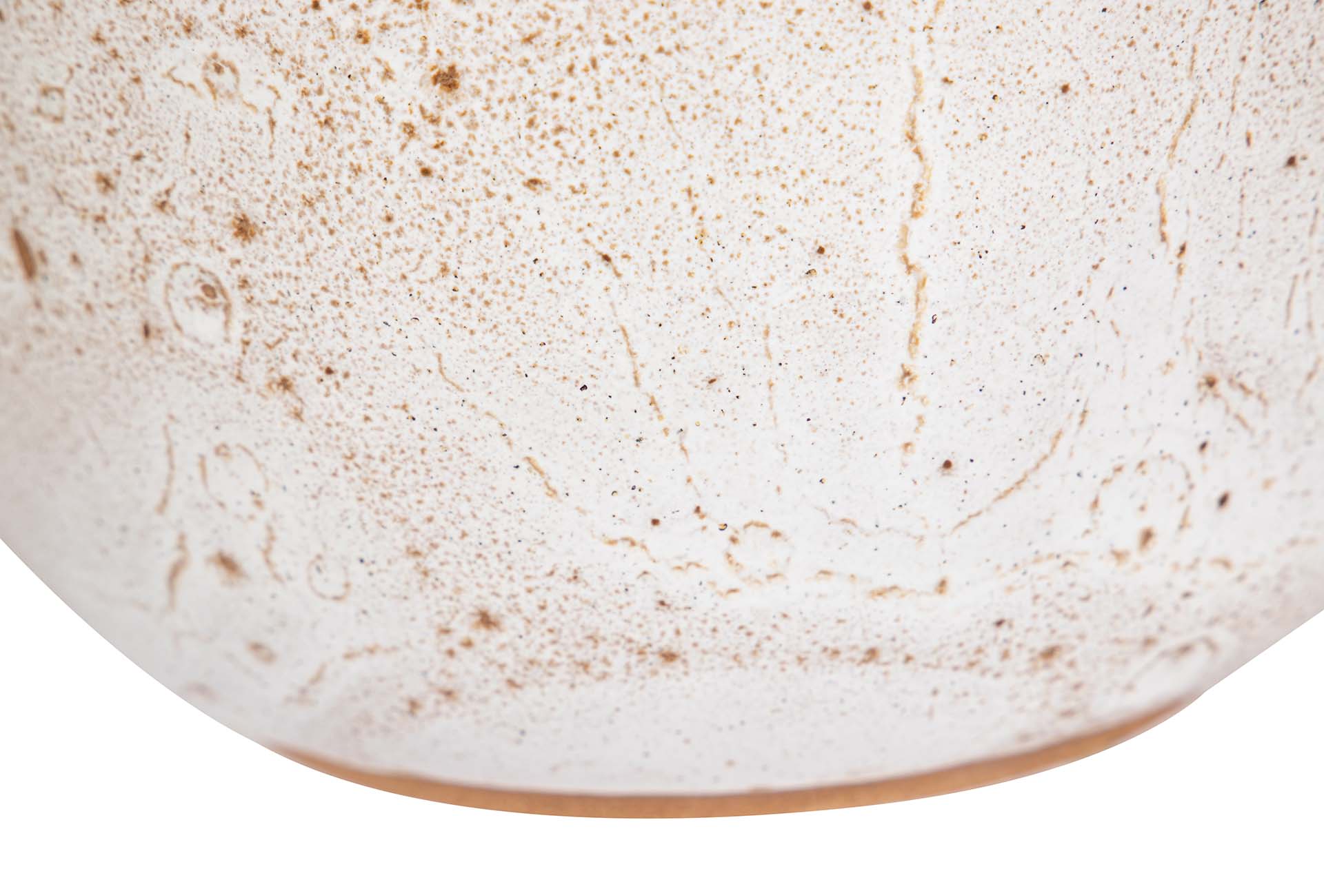 BROWN WHITE CERAMIC VASE 20x20x34 CM