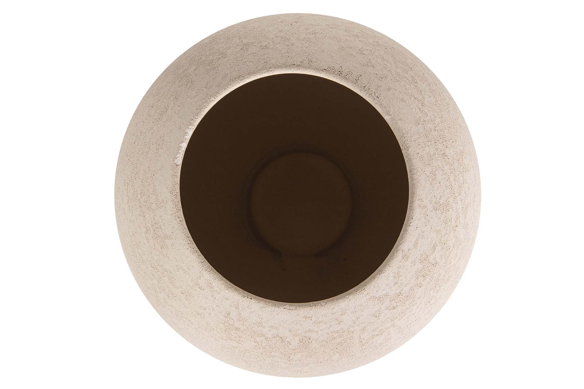 JARRON CERAMICA GRIS 26x26x37 CM