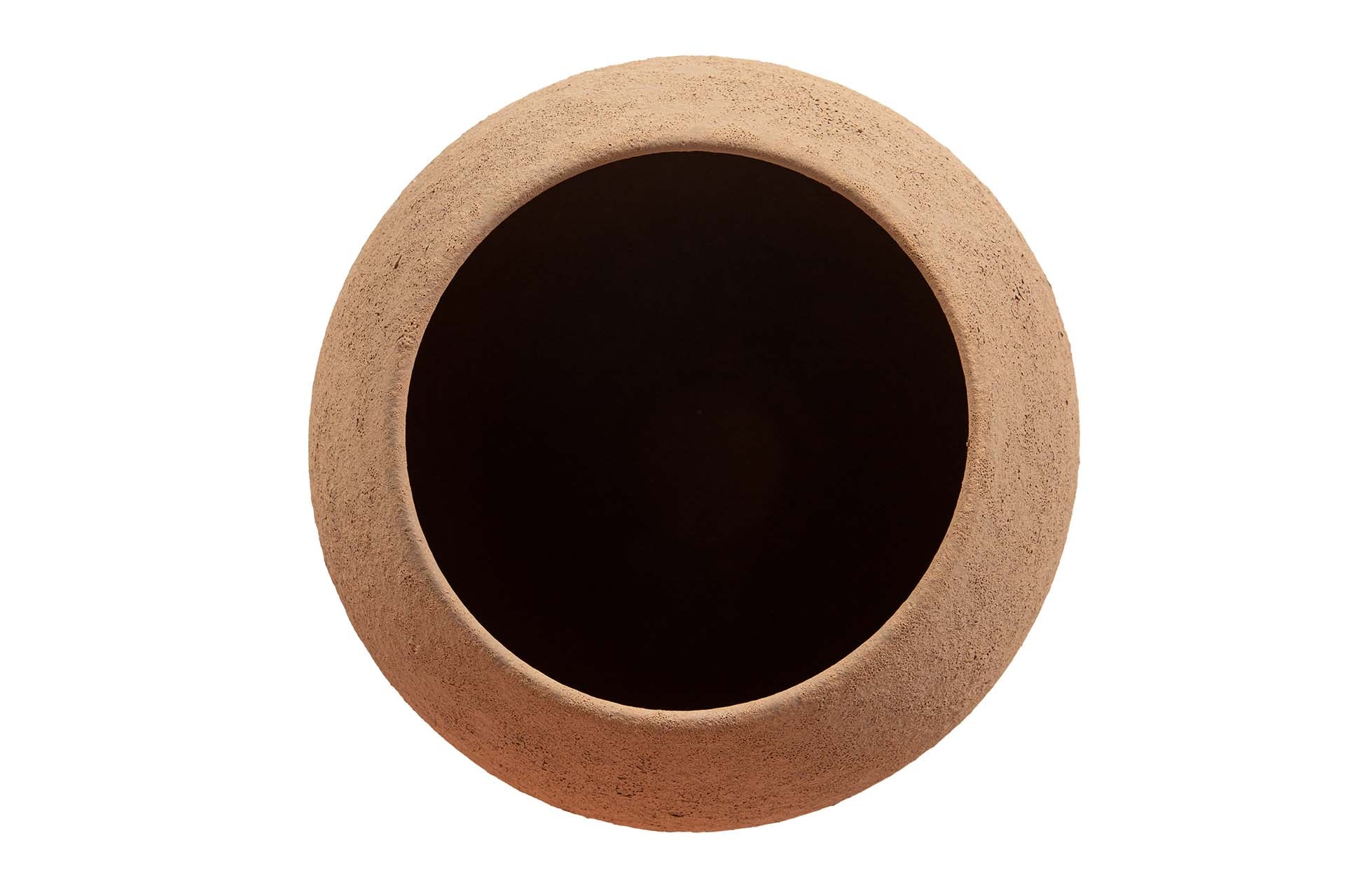 BROWN CERAMIC VASE 21x21x28 CM