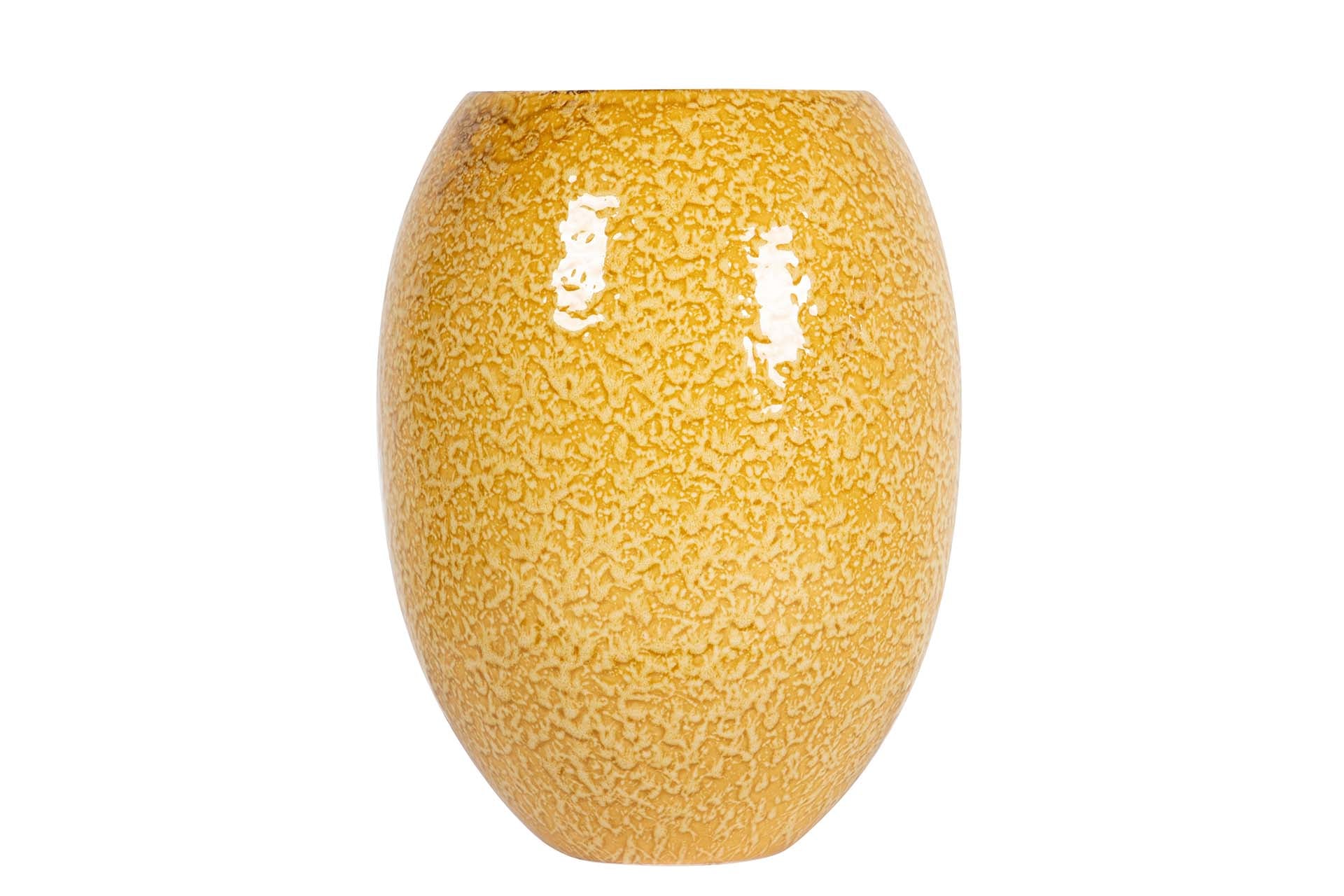 JARRON CERAMICA AMARILLO 21x21x28 CM