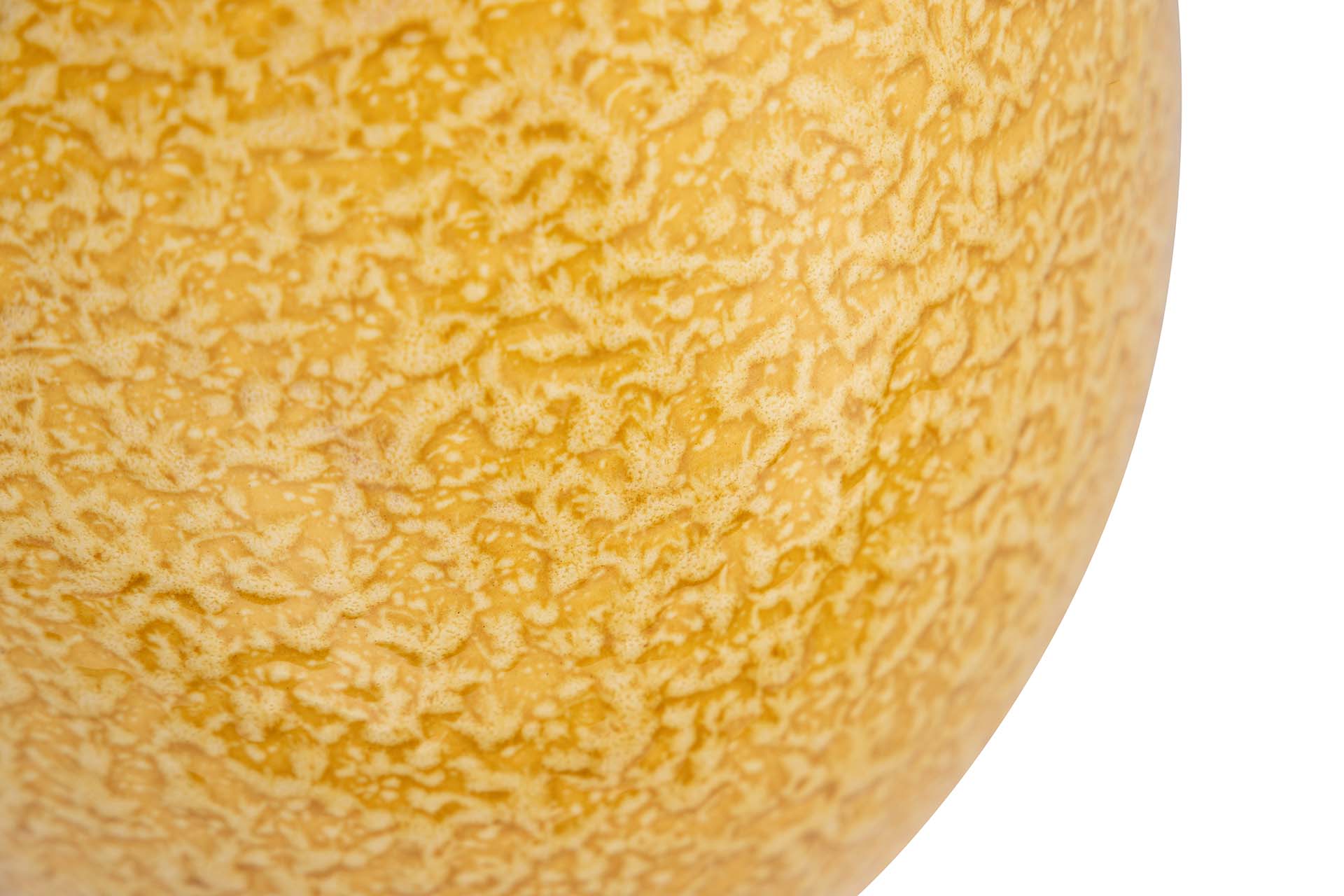 YELLOW CERAMIC VASE 21x21x28 CM