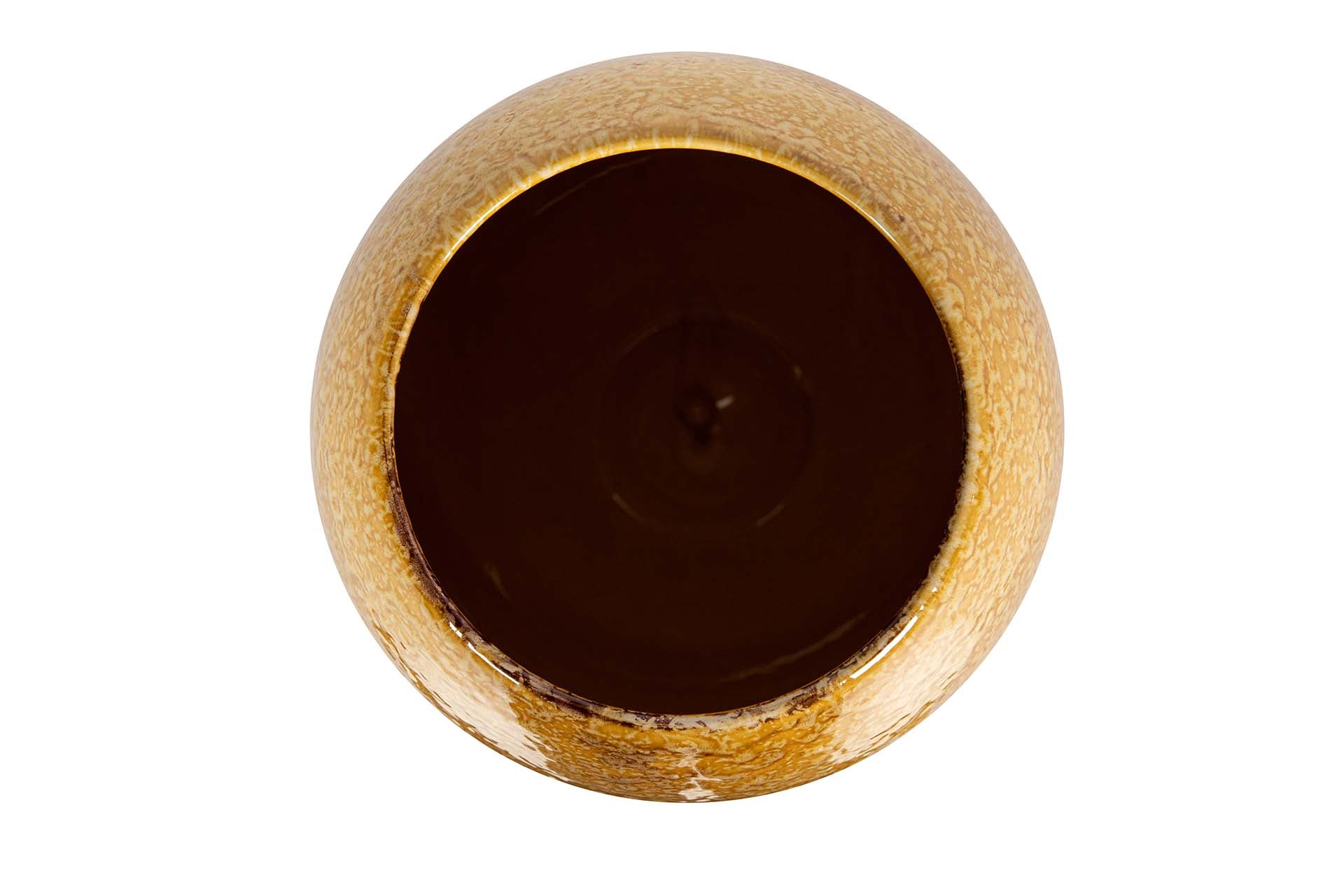 JARRON CERAMICA AMARILLO 21x21x28 CM