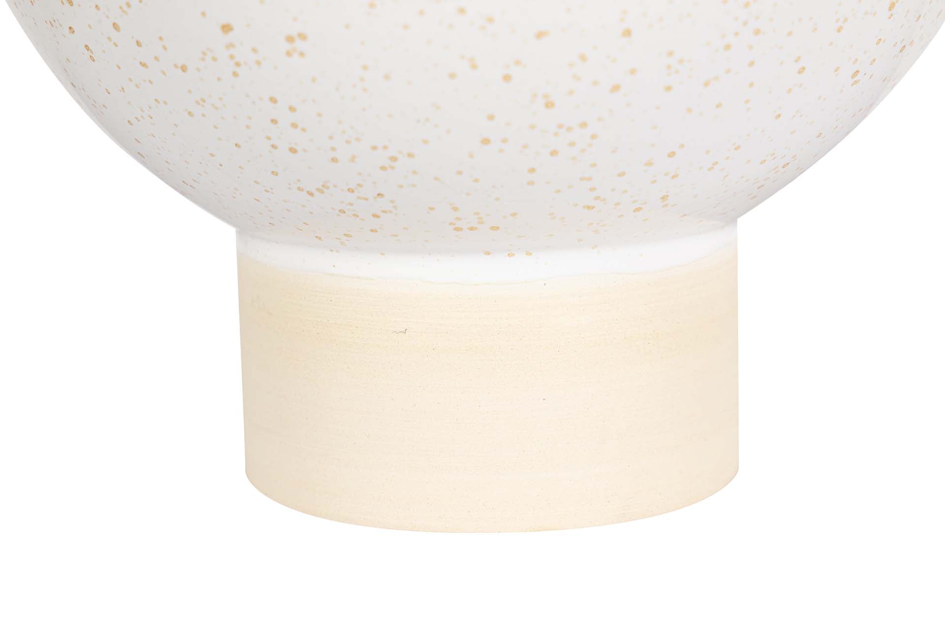 BEIGE CERAMIC VASE 22x16x26 CM