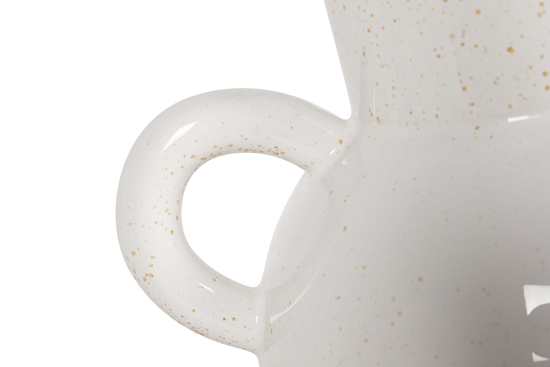 BEIGE CERAMIC VASE 22x16x26 CM