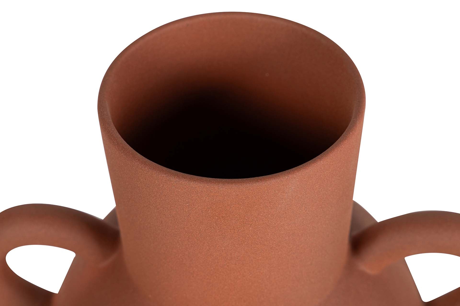 RED CERAMIC VASE 22x16x26 CM