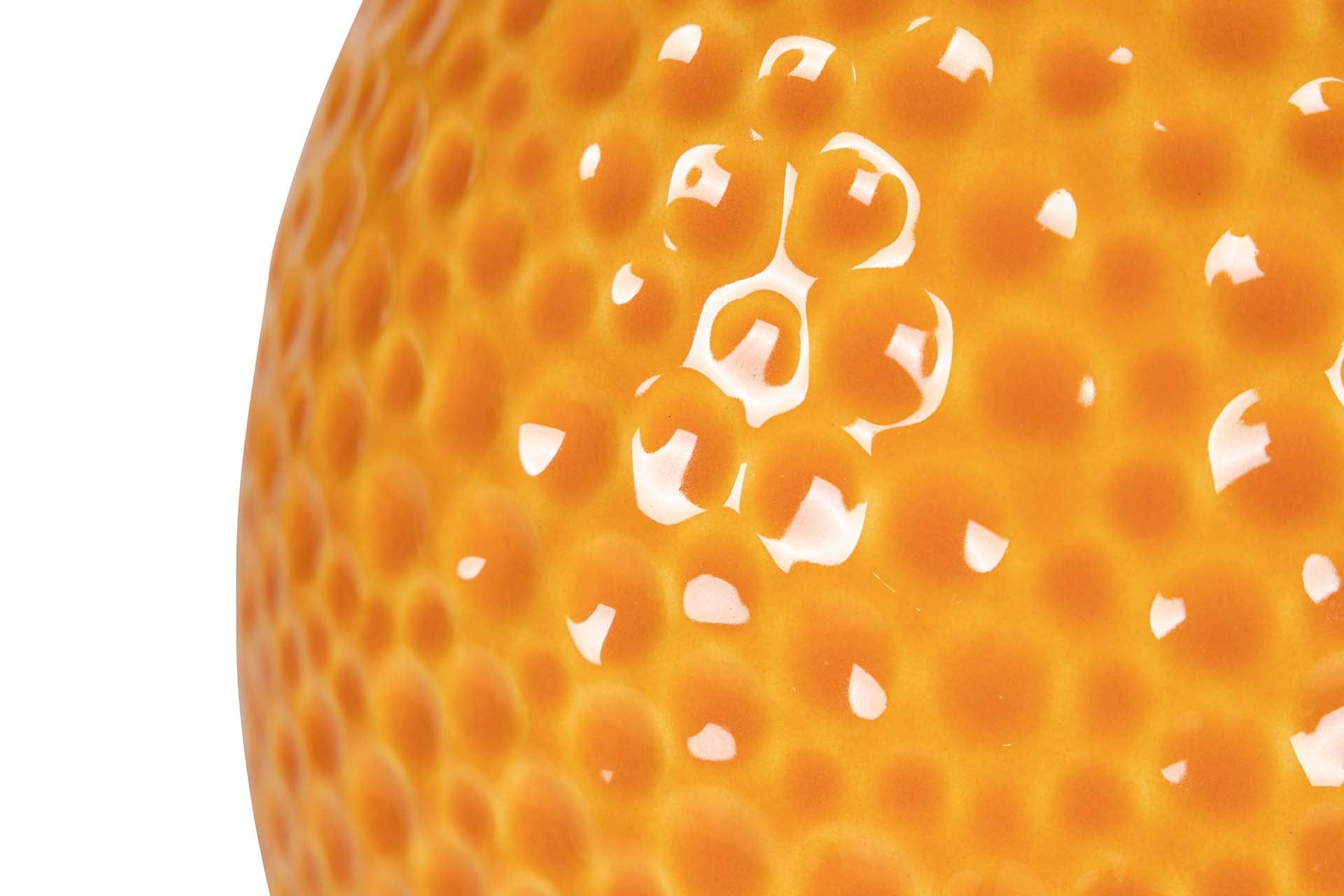 ORANGE CERAMIC VASE 21x21x35 CM