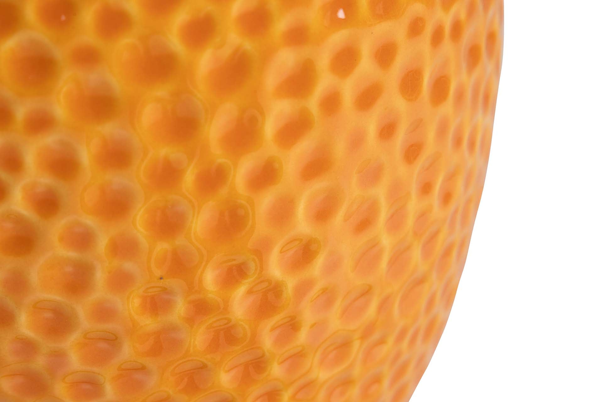 ORANGE CERAMIC VASE 21x21x35 CM