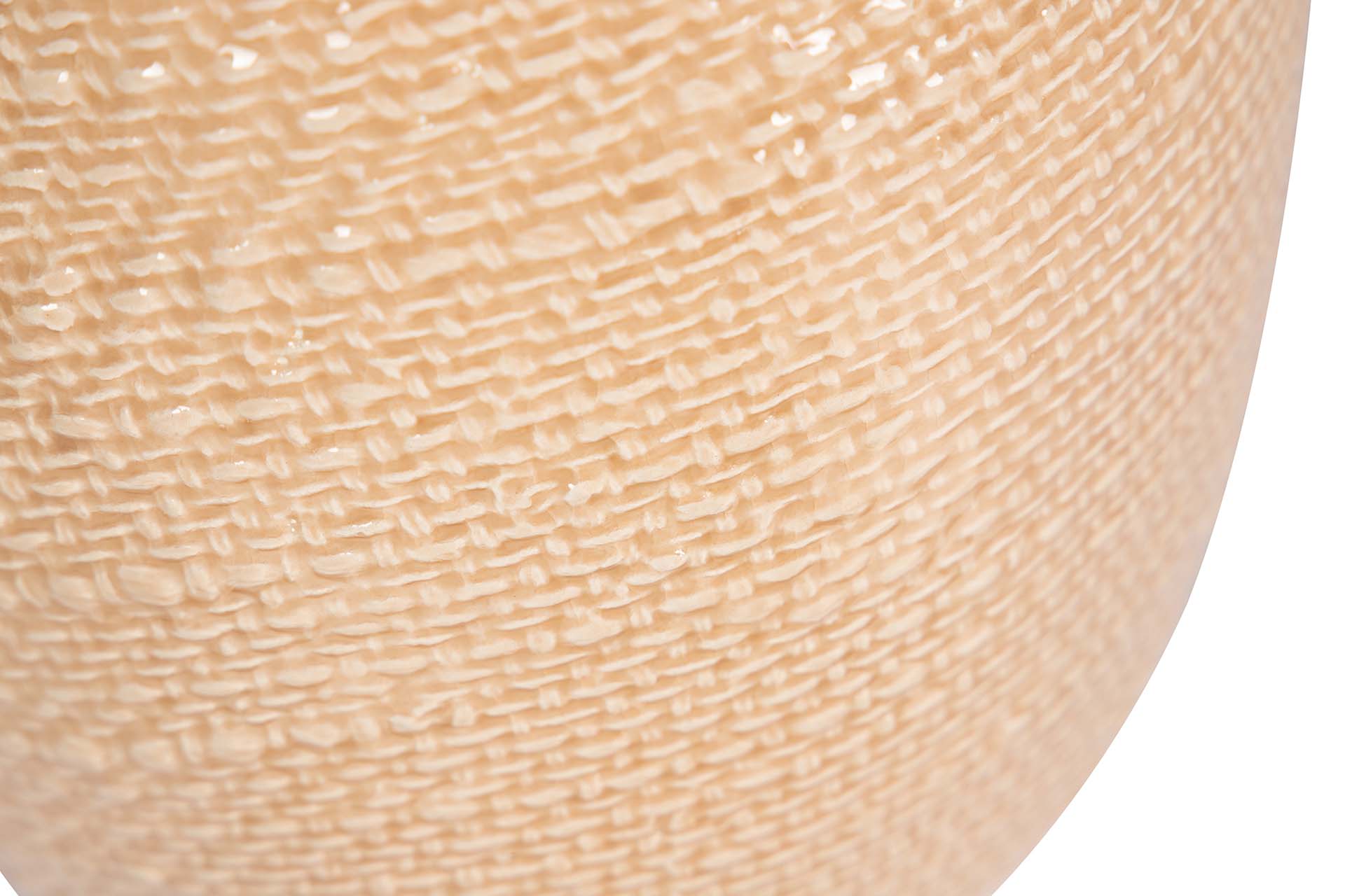 BEIGE CERAMIC VASE 18x18x31 CM