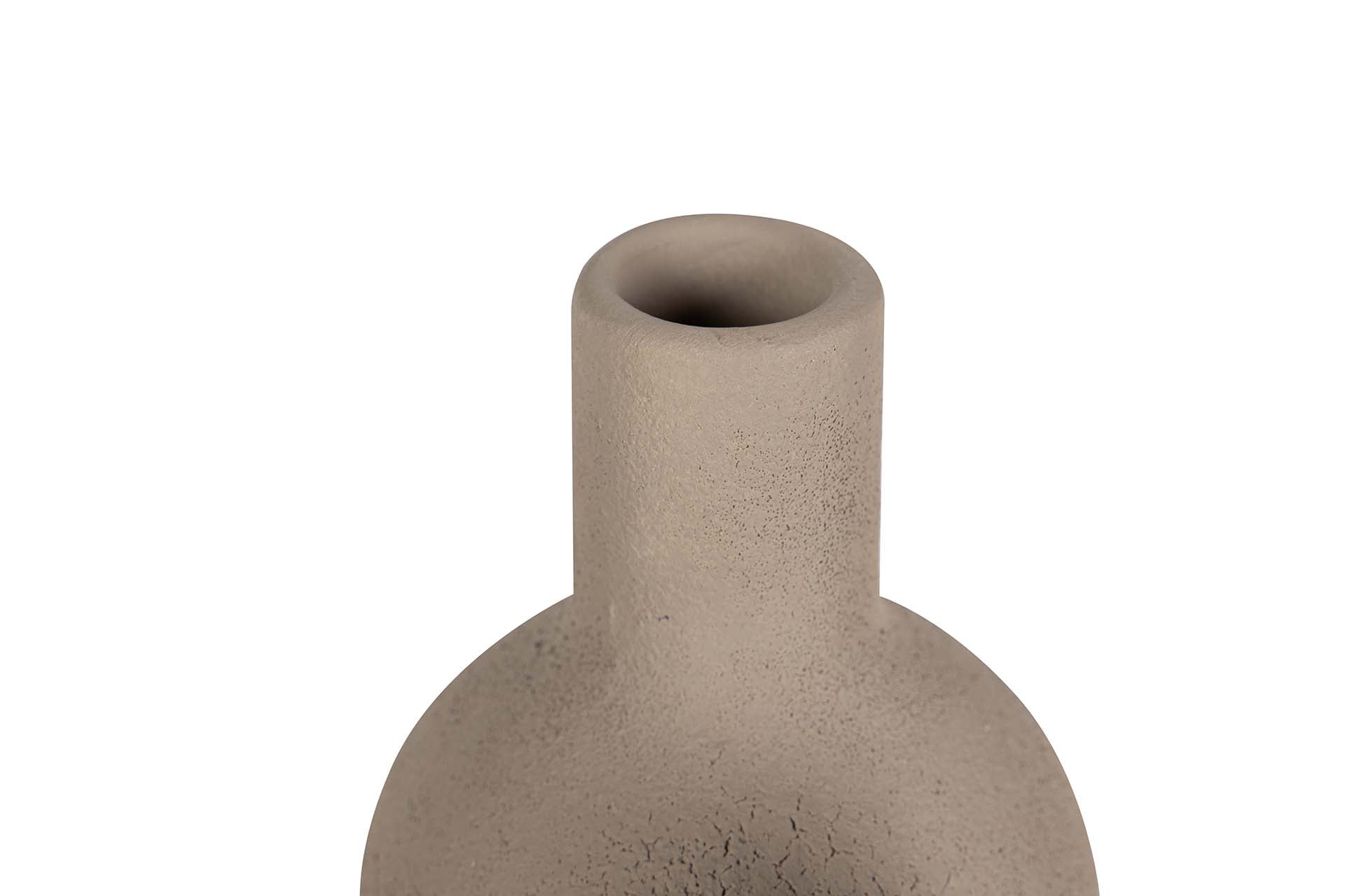 GREY CERAMIC VASE 16x16x29 CM