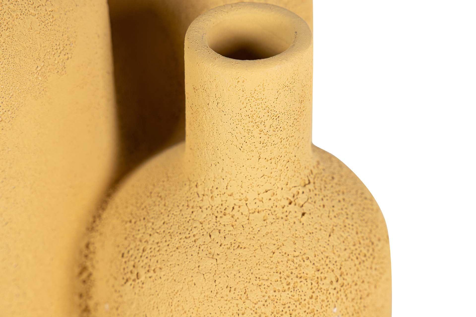 JARRON CERAMICA AMARILLO 16x16x29 CM