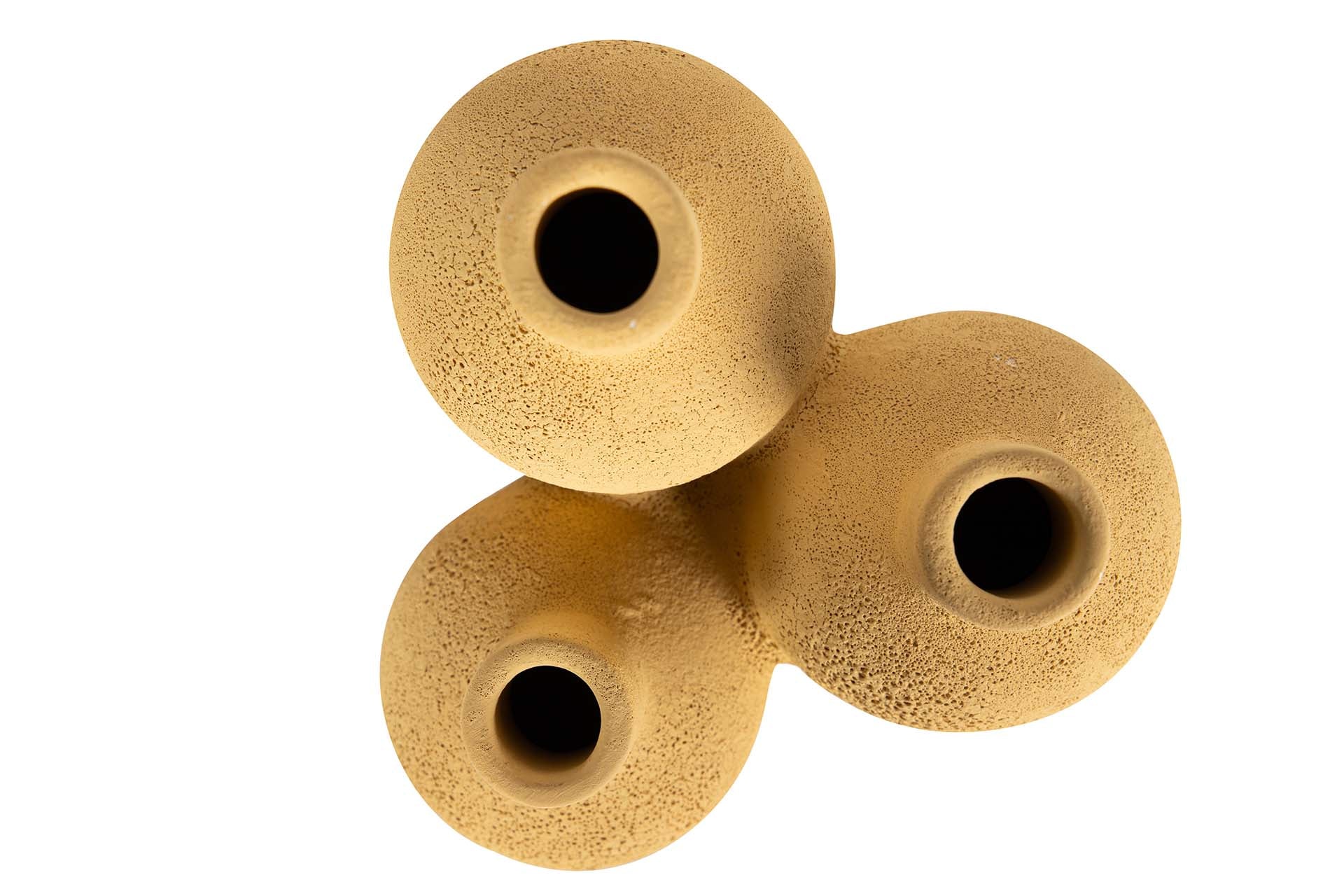 JARRON CERAMICA AMARILLO 16x16x29 CM