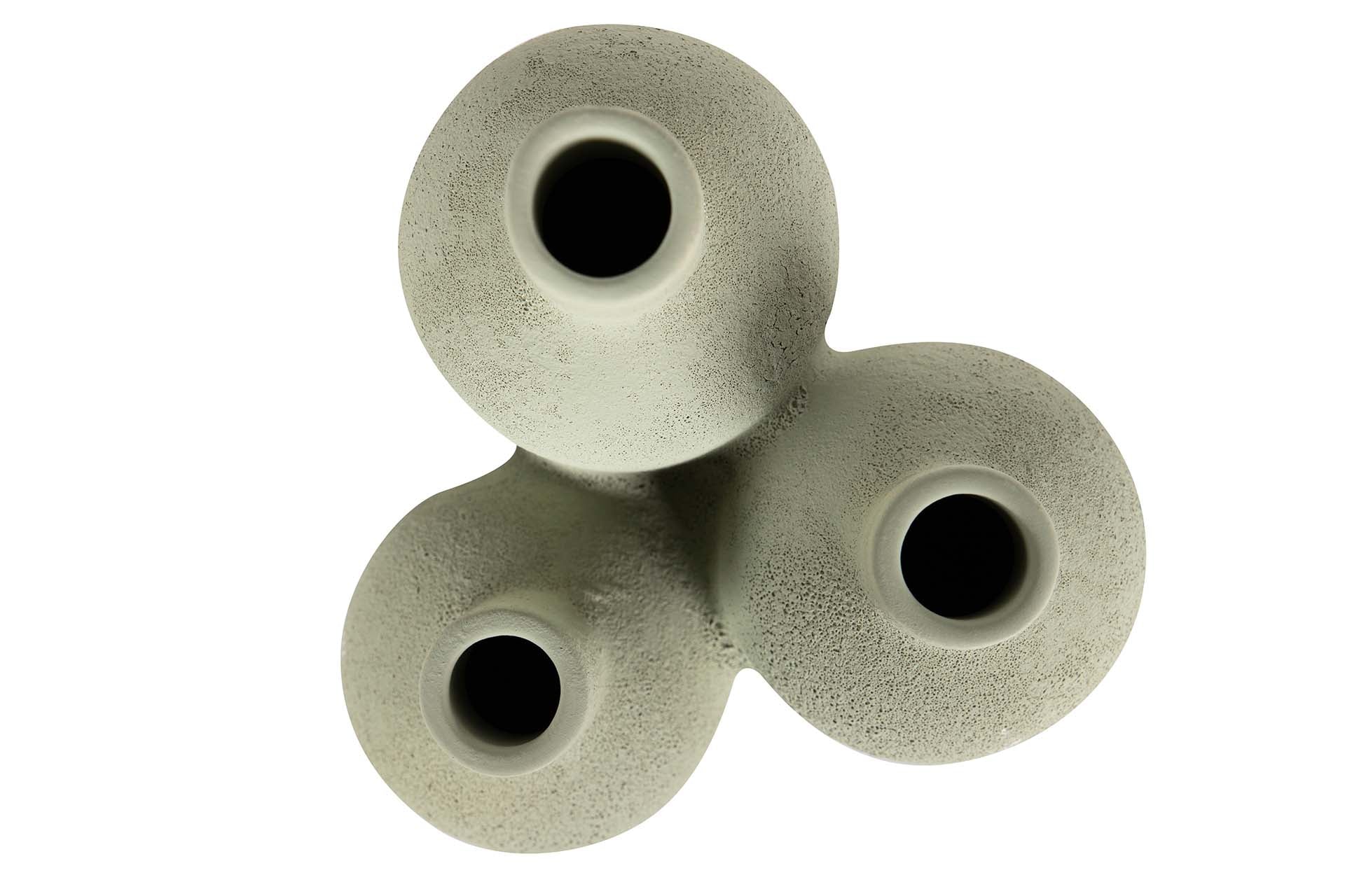 GREEN CERAMIC VASE 16x16x29 CM