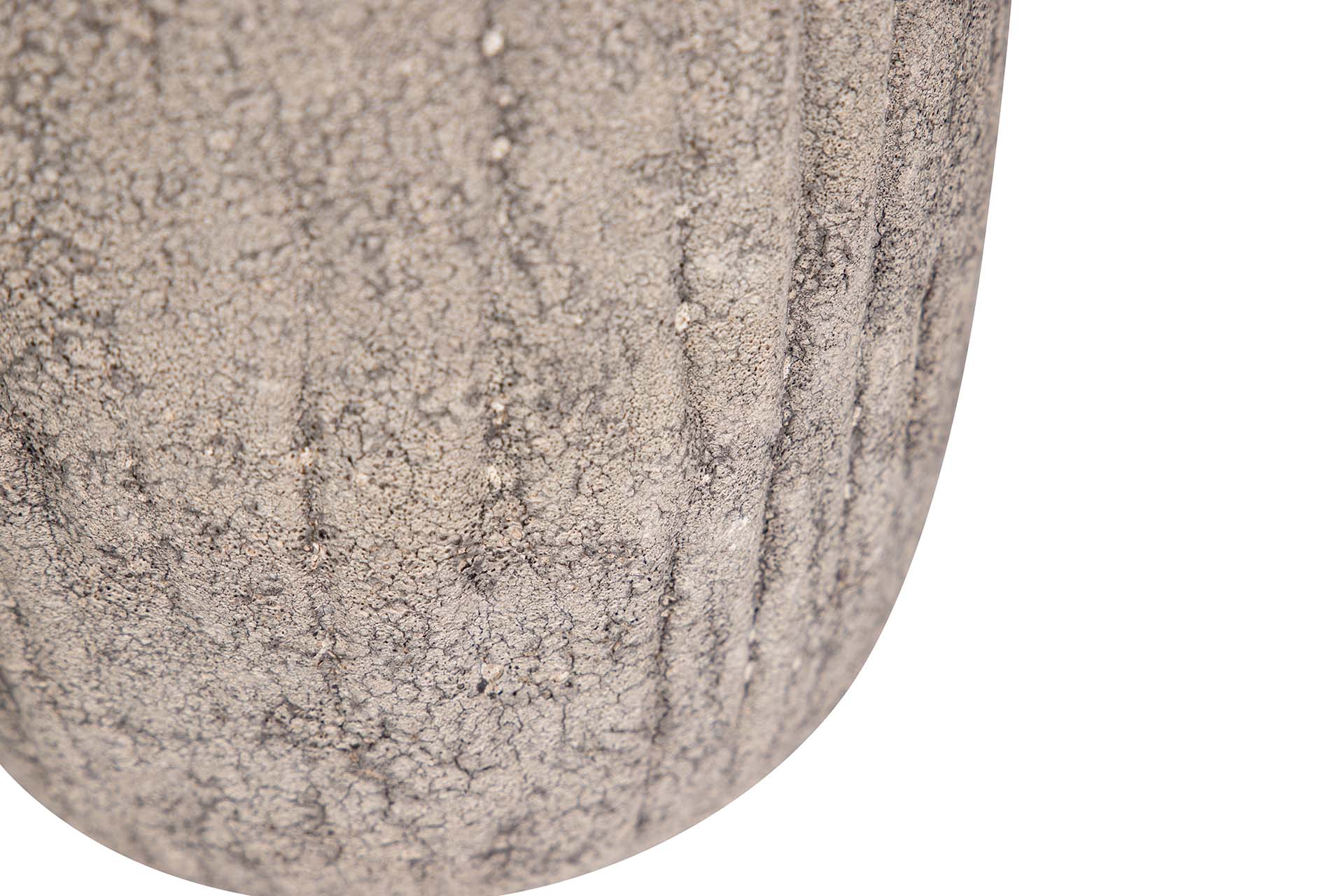 BLACK GREY CERAMIC VASE 14x14x36 CM