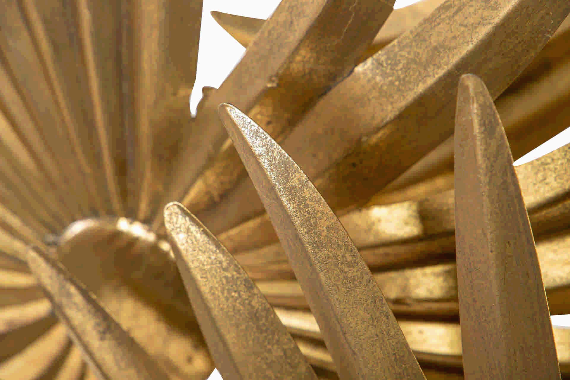GOLD METAL FLOOR LAMP 102x30x194 CM