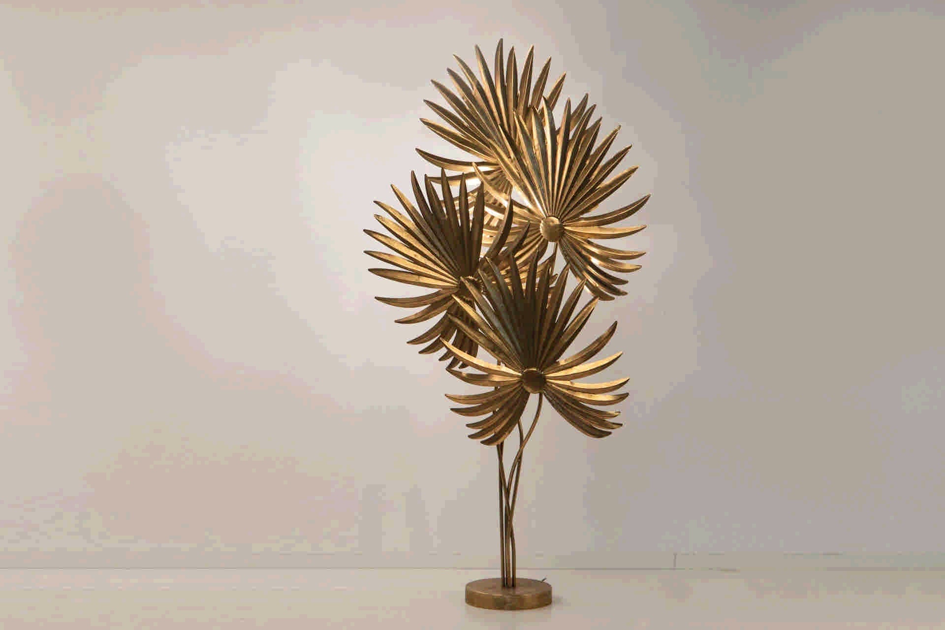 GOLD METAL FLOOR LAMP 102x30x194 CM