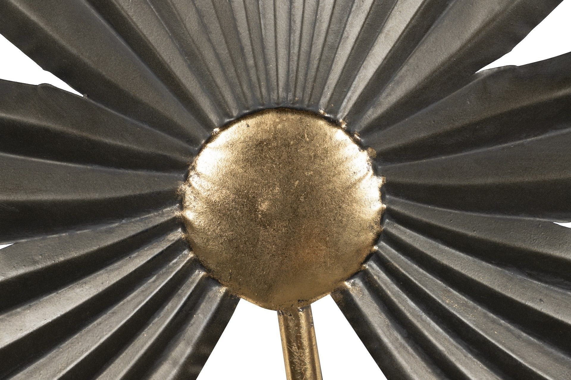 APLIQUE DE PARED METAL NEGRO DORADO 67x13x74 CM