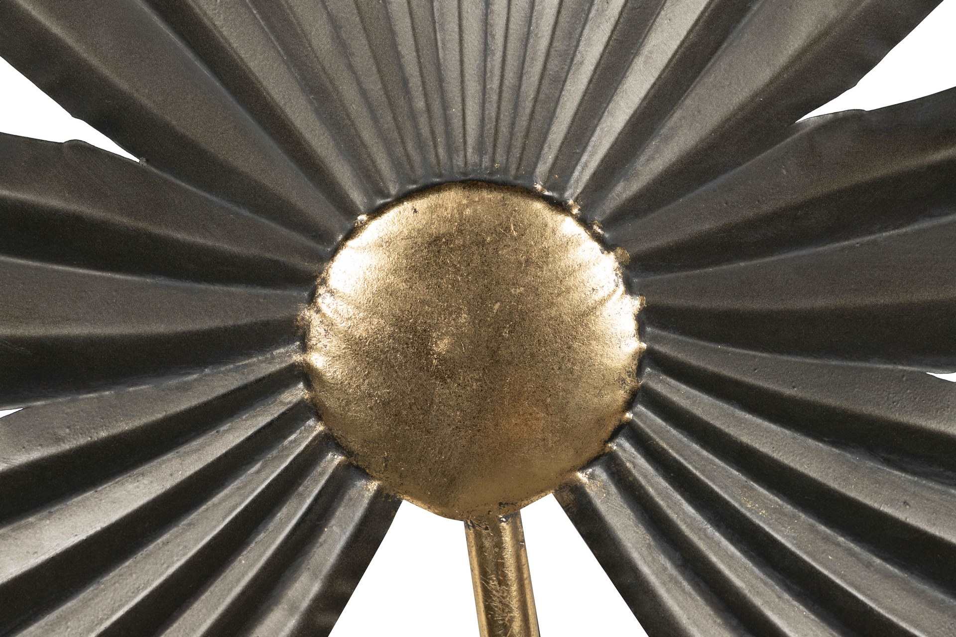 APLIQUE DE PARED METAL NEGRO DORADO 67x13x74 CM