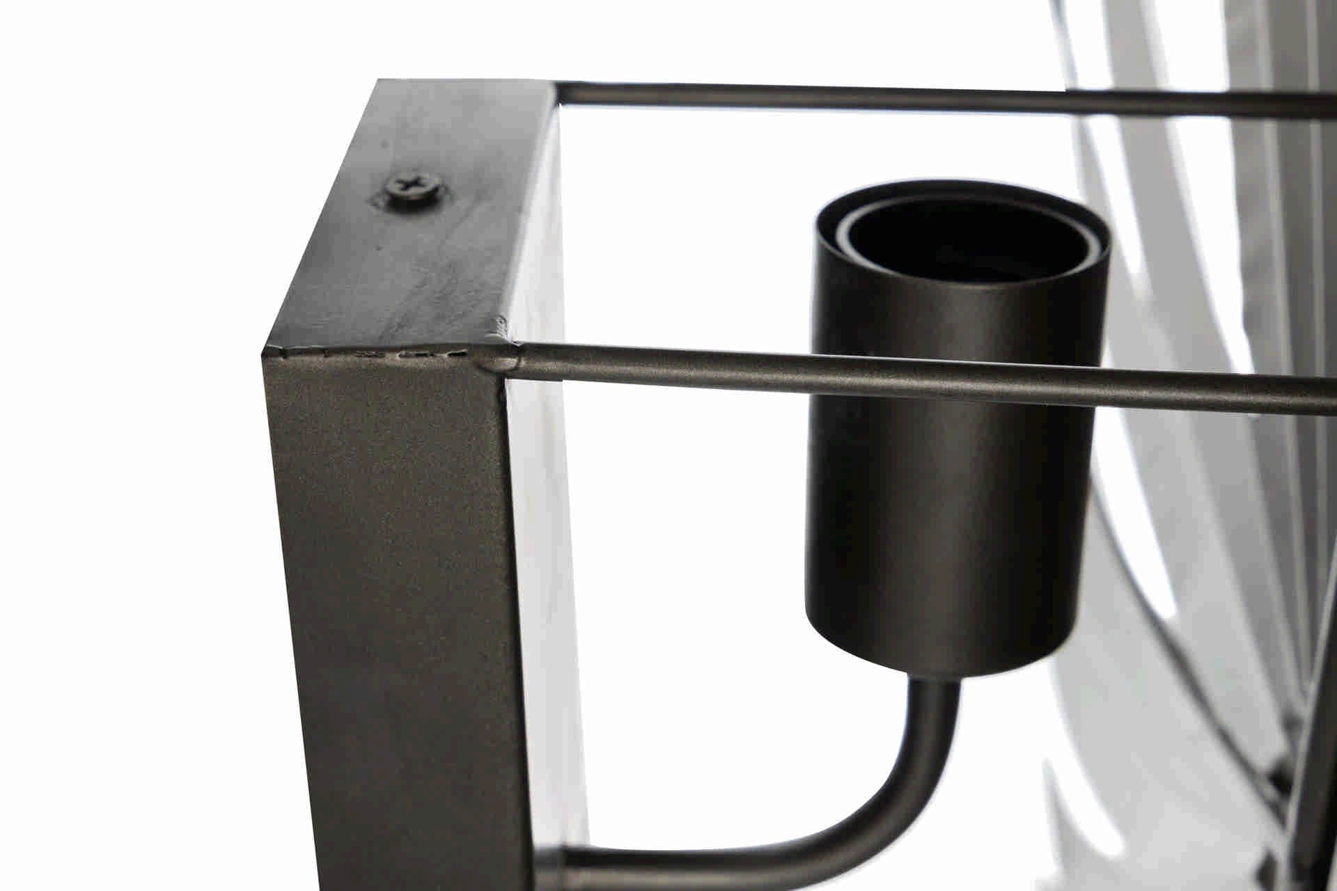 APLIQUE DE PARED METAL NEGRO DORADO 67x13x74 CM