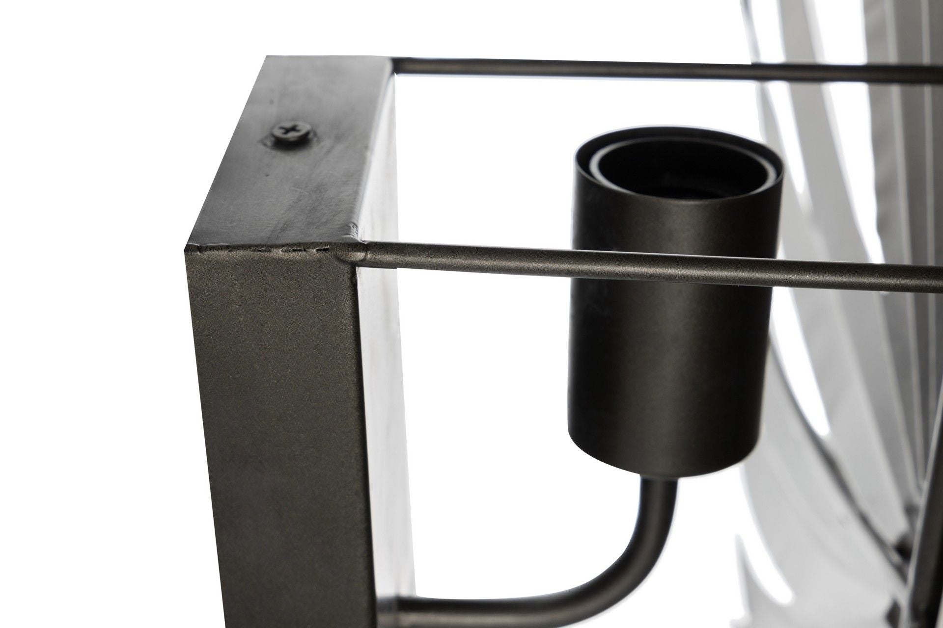 APLIQUE DE PARED METAL NEGRO DORADO 67x13x74 CM