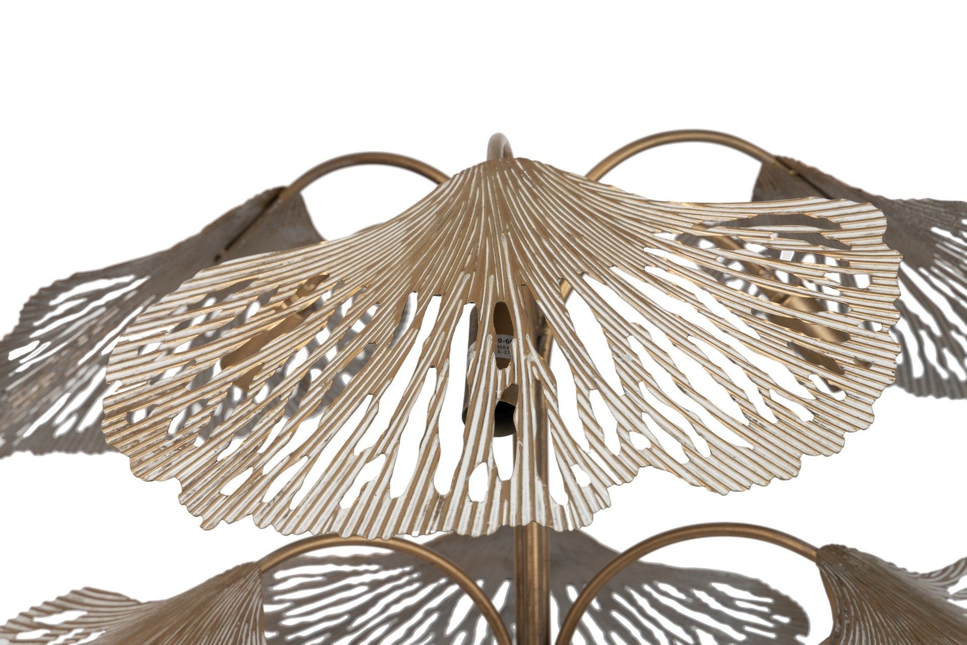 LAMPARA SUELO METAL DORADA 88x88x166 CM