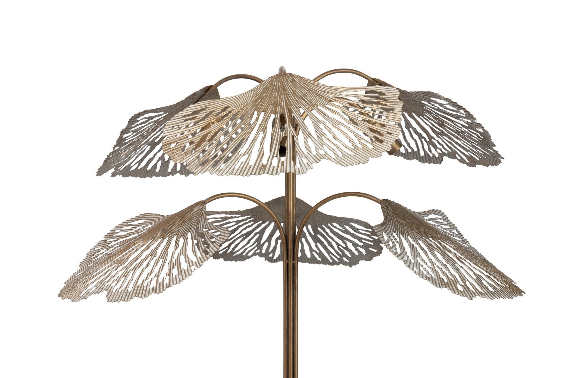 LUMINÁRIA DE PÉ DE METAL DOURADO 88x88x166 CM